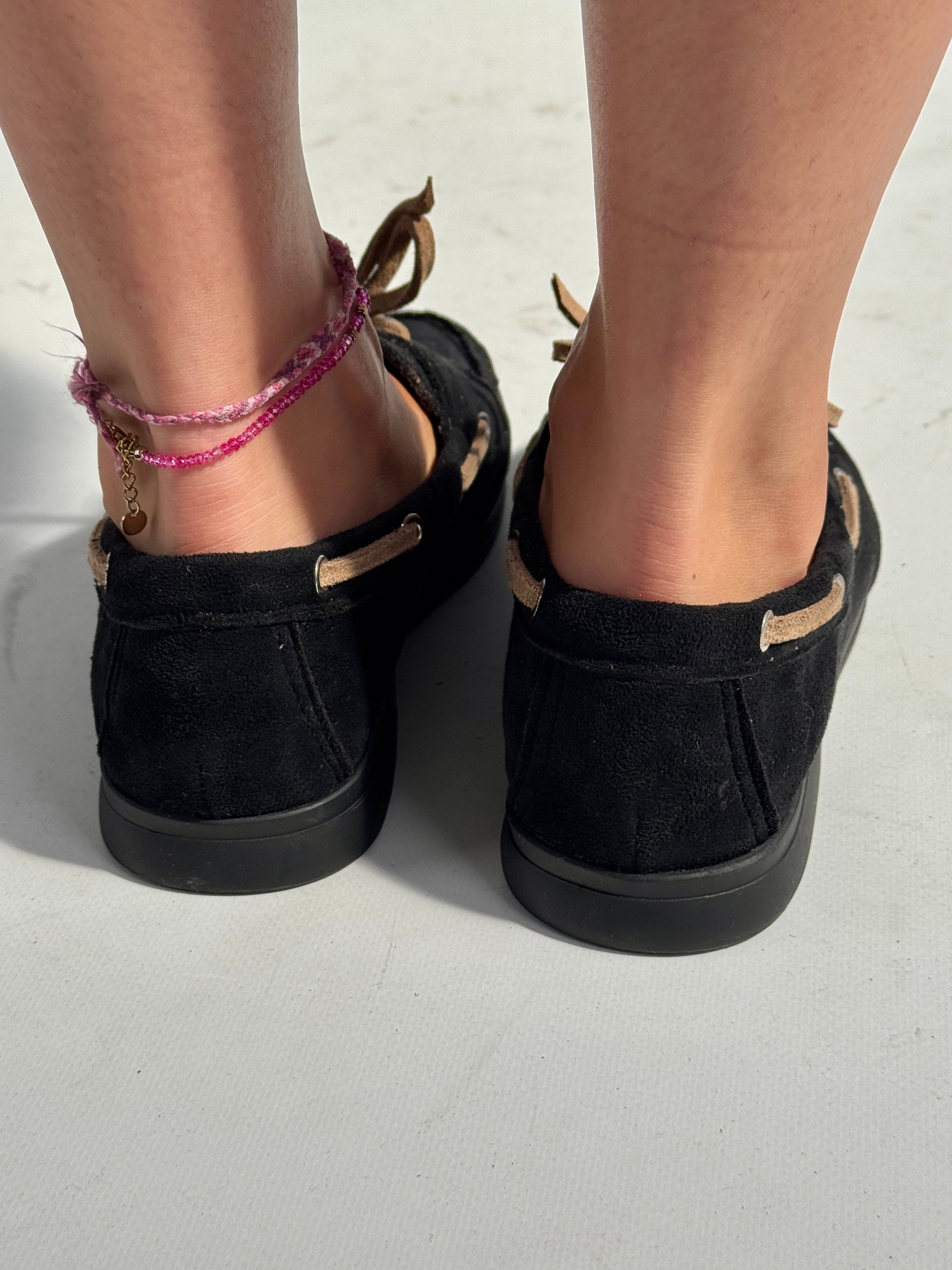 Mocassino lacci nero