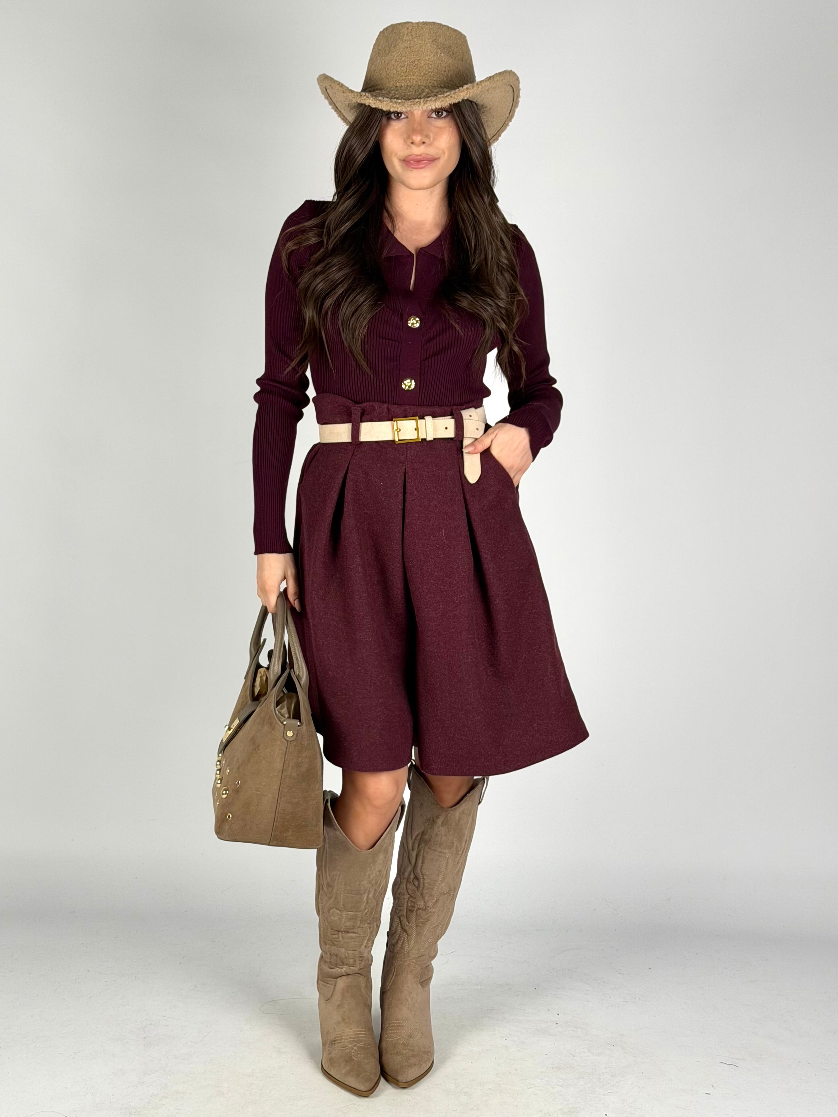 Bermuda Lusilla bordeaux