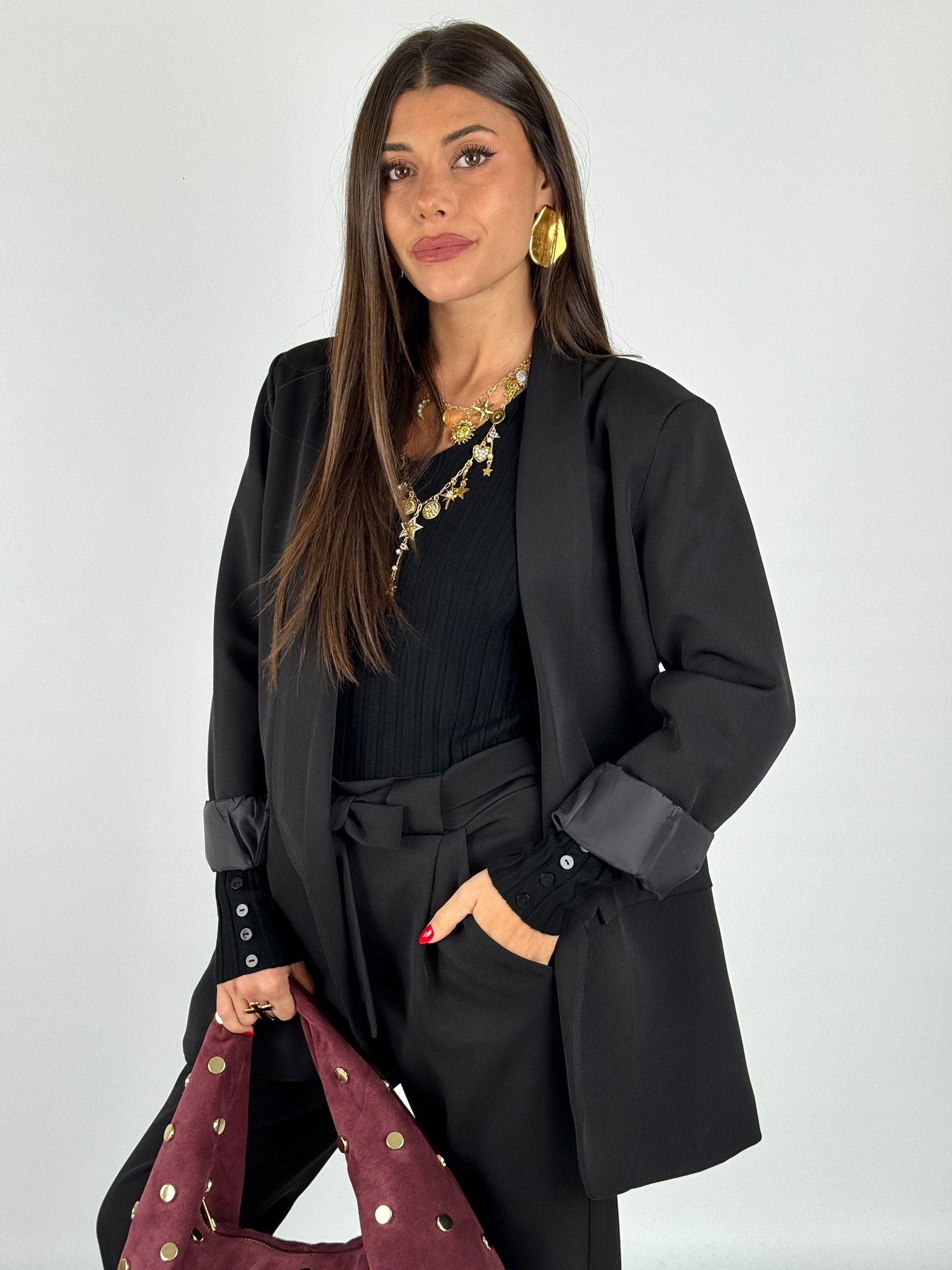 Giacca completo Amira nero