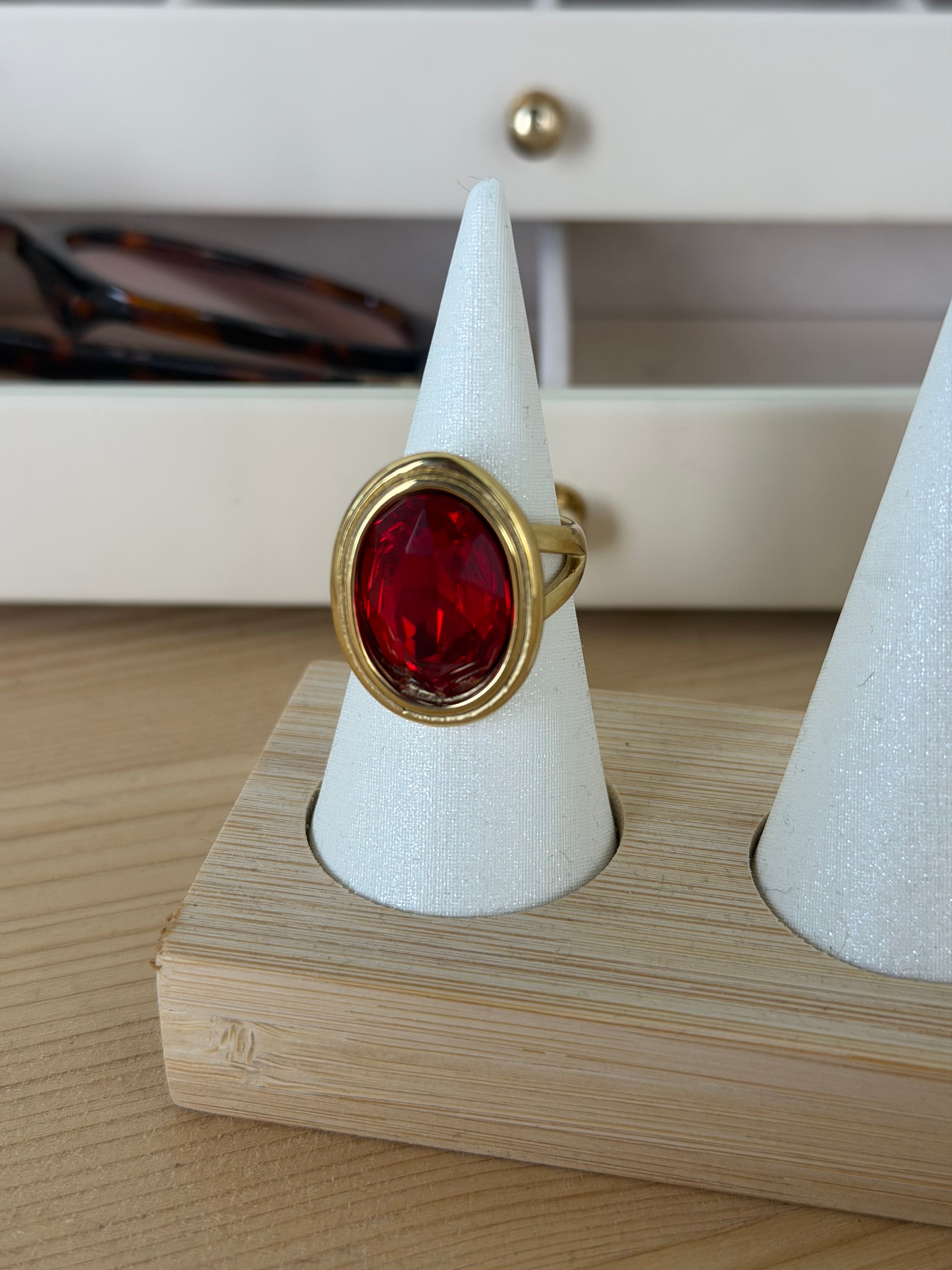 Anello passion bordeaux - Collezione passion