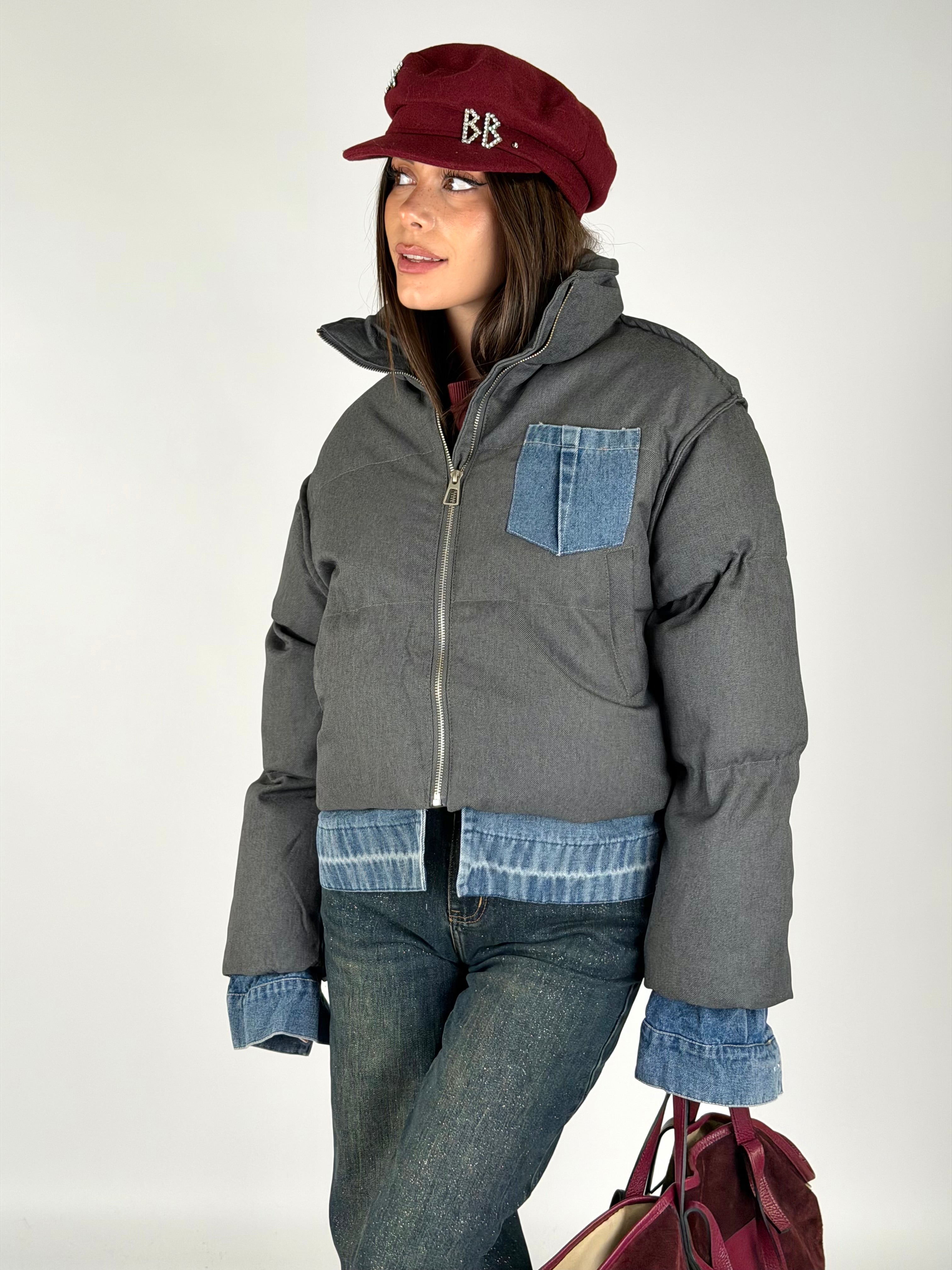 Piumino Mabel grigio