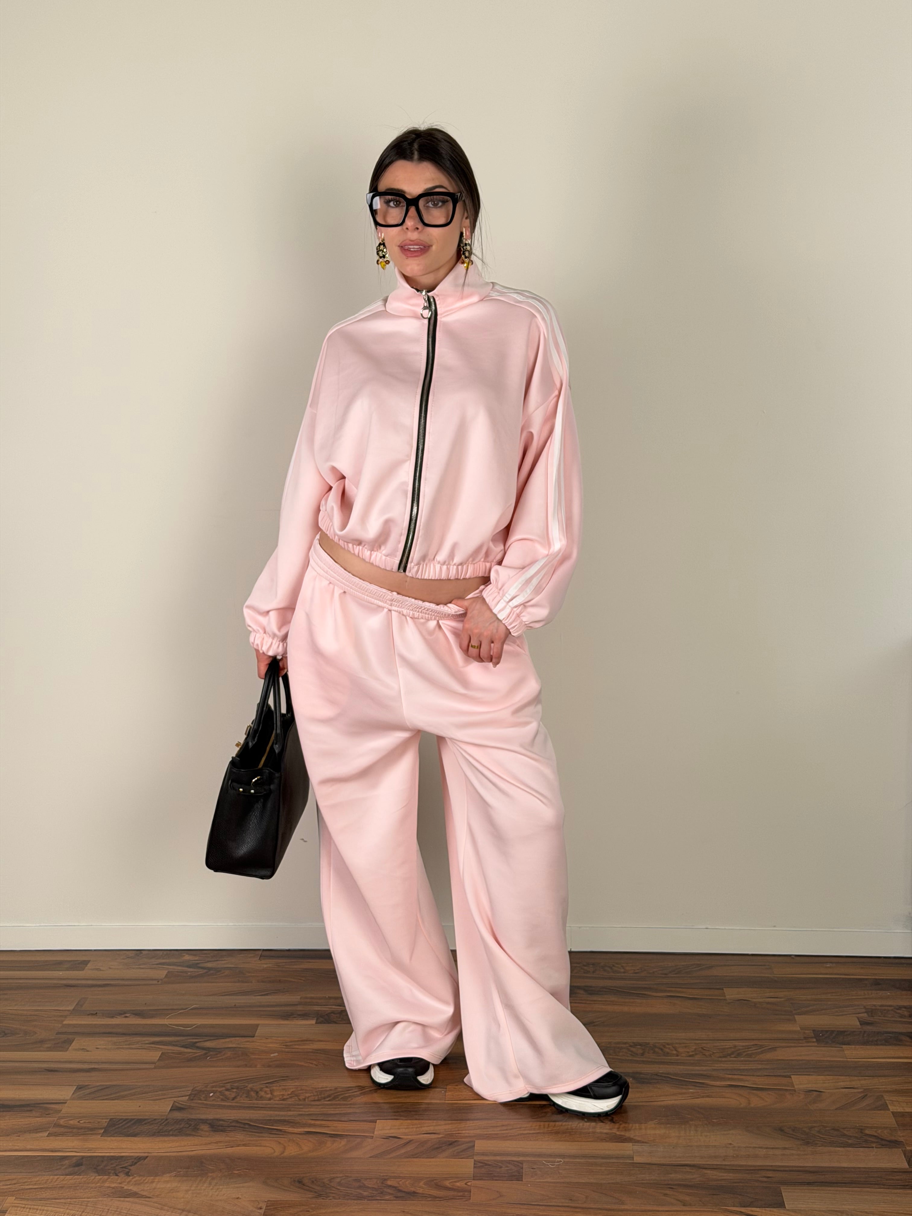 Felpa tuta Calliope rosa