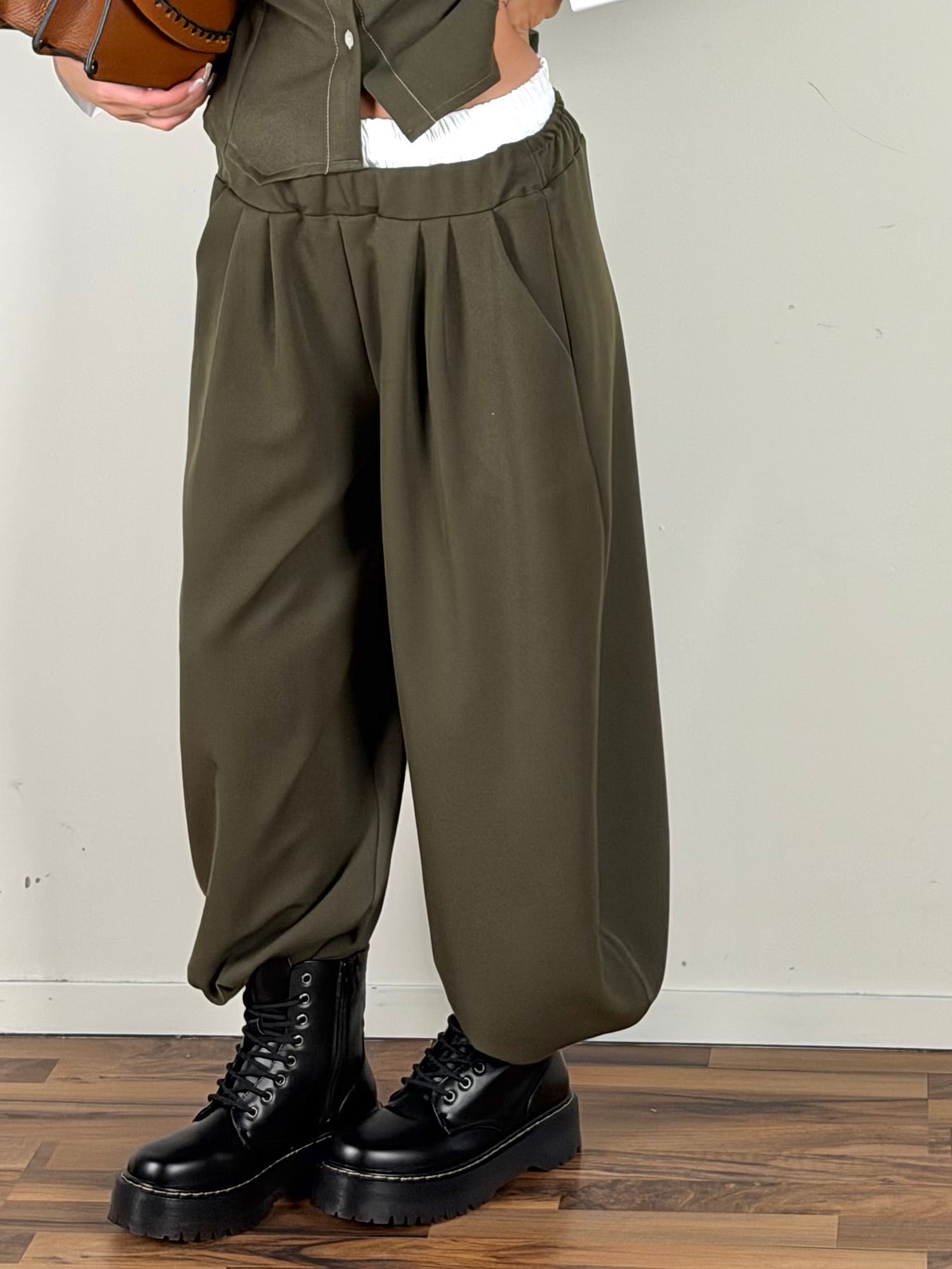 Pantalone completo kiss verde
