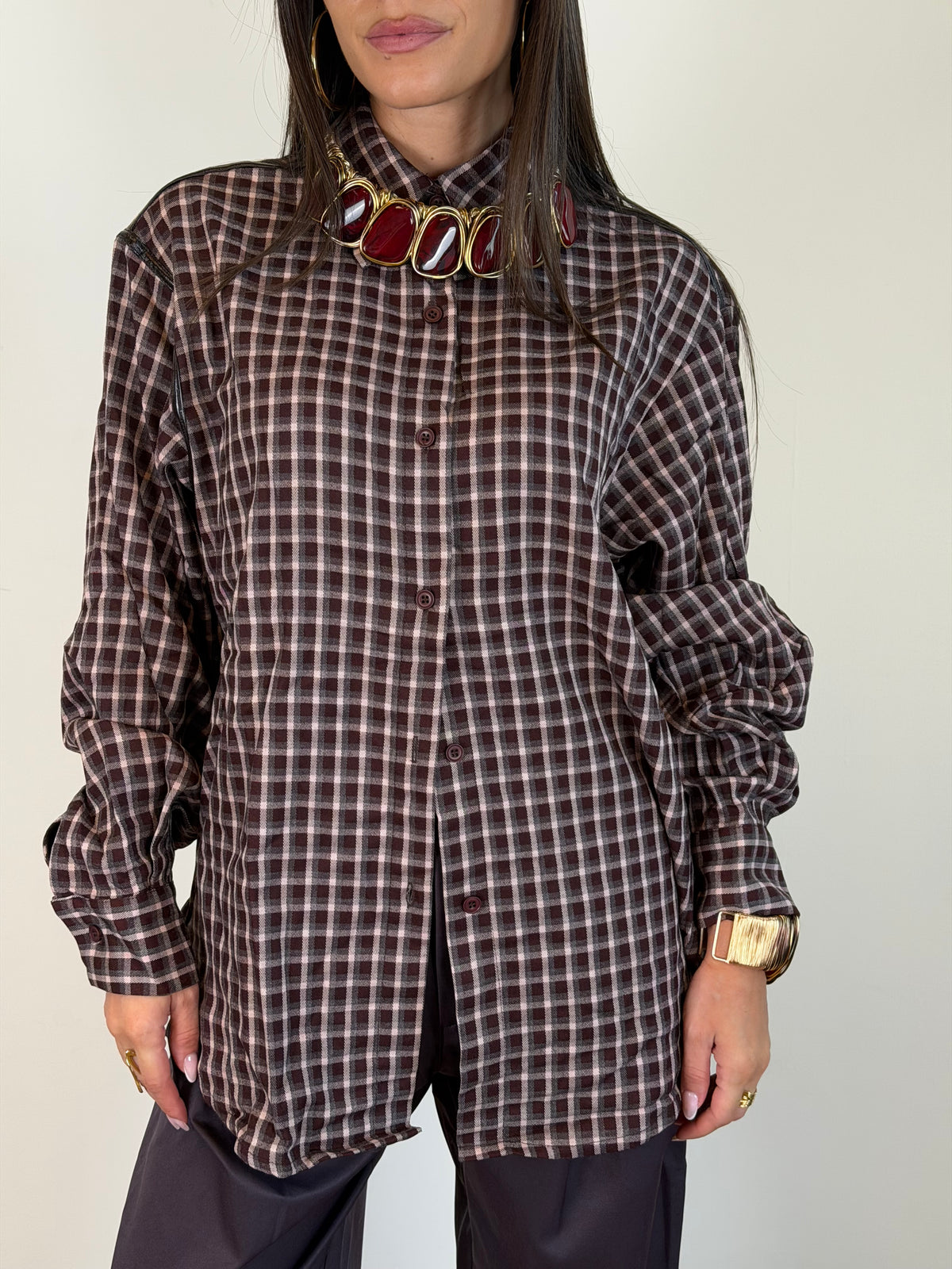 Camicia Monaco bordeaux