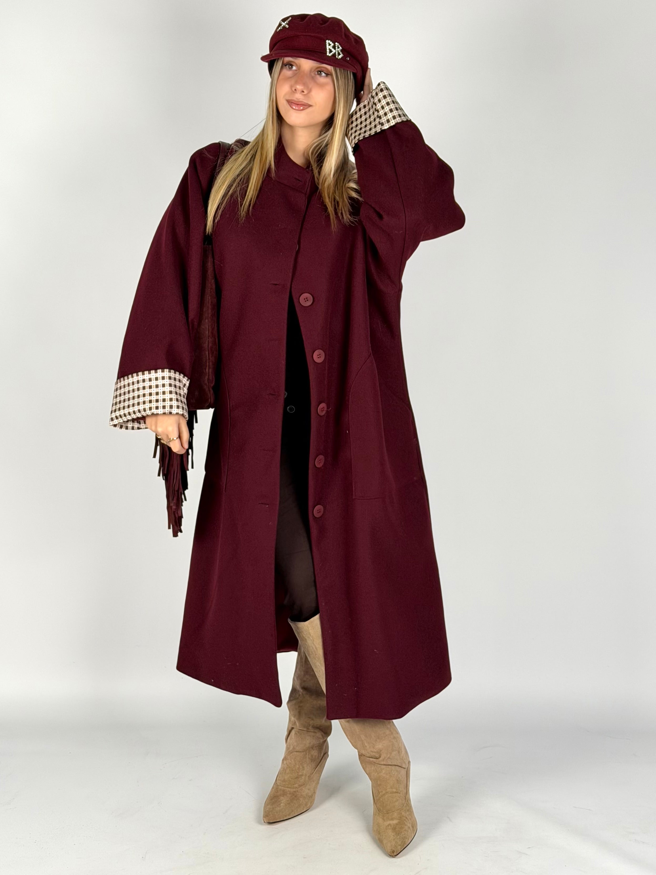 Cappotto Giove Bordeaux