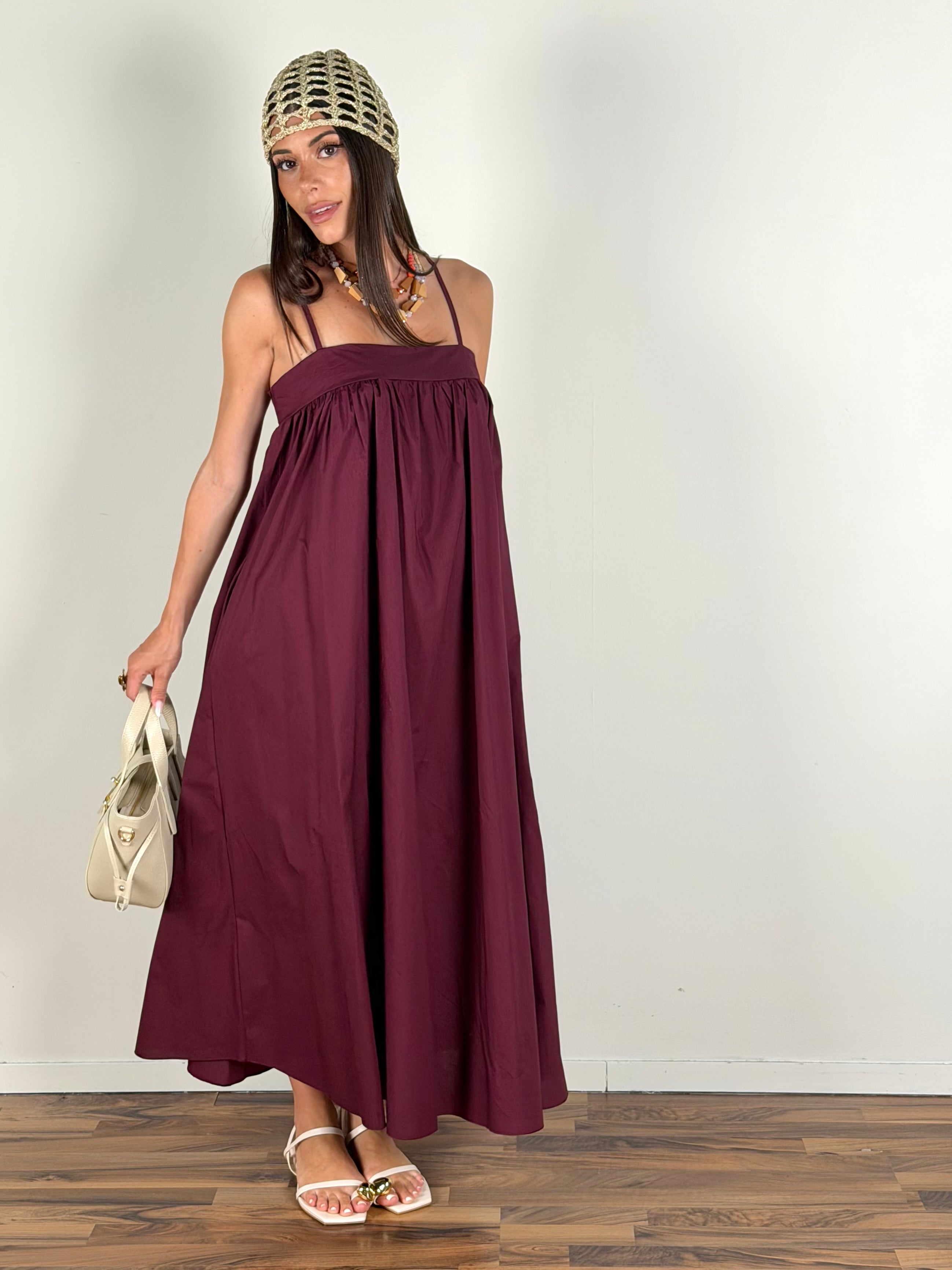 Abito Esmeralda bordeaux