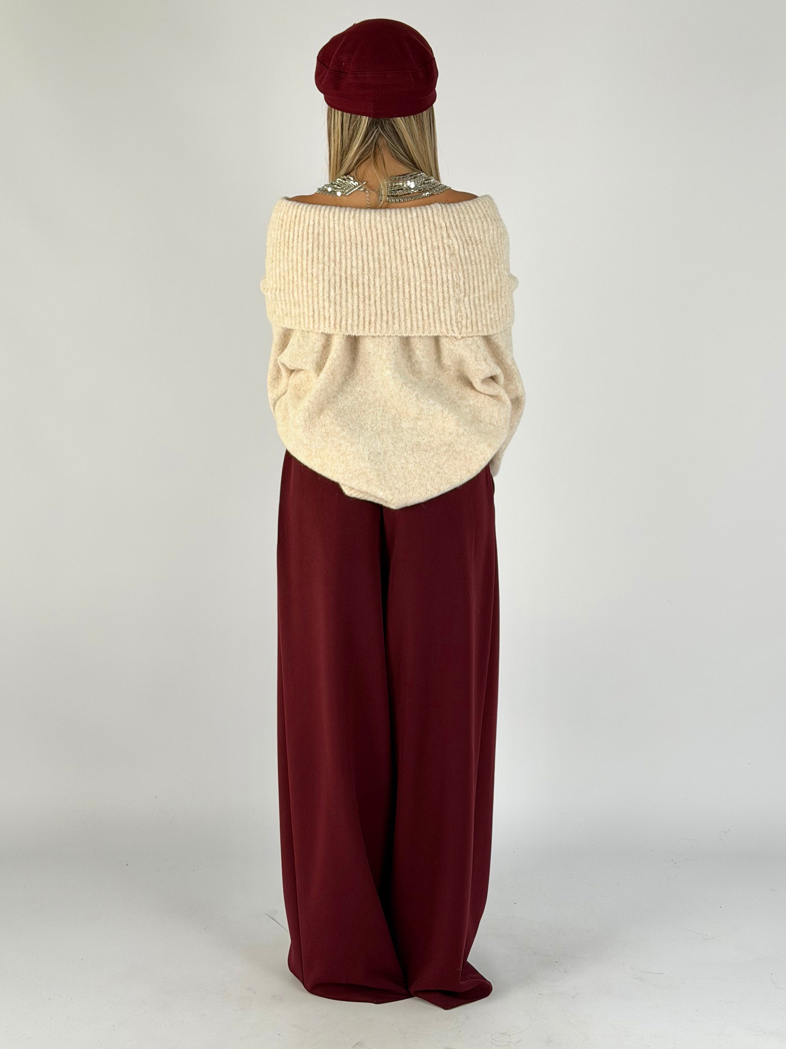 Pantalone Paloma bordeaux