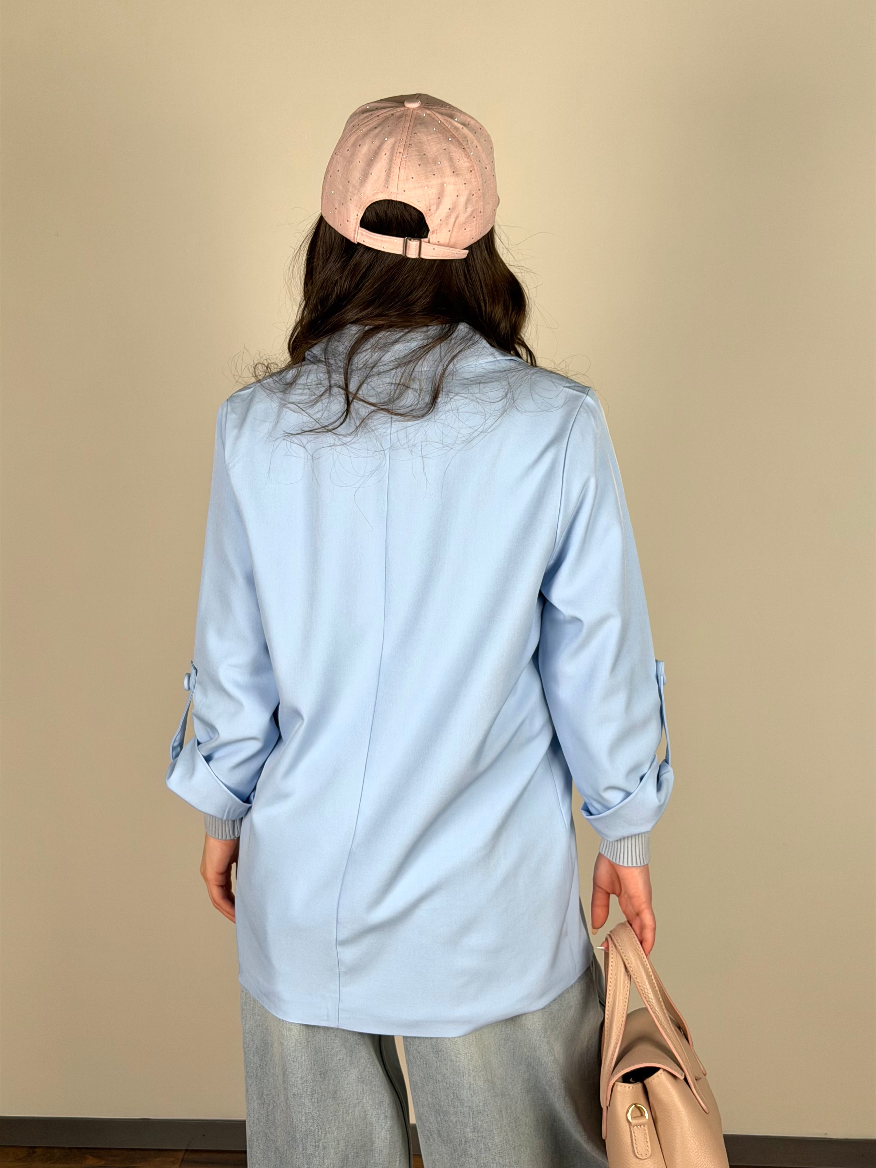 Giacca colors celeste