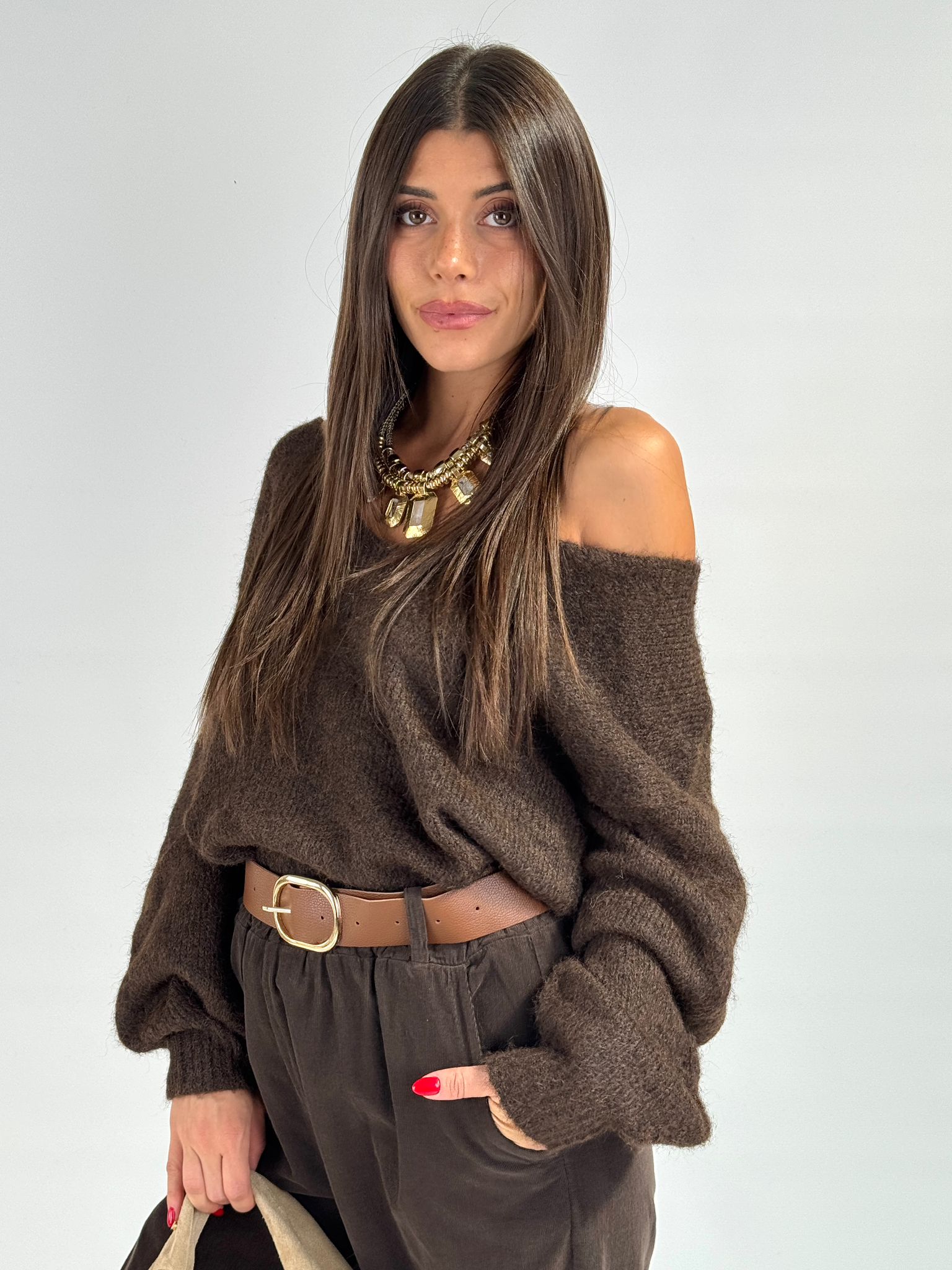 Maglioncino fiocco moro