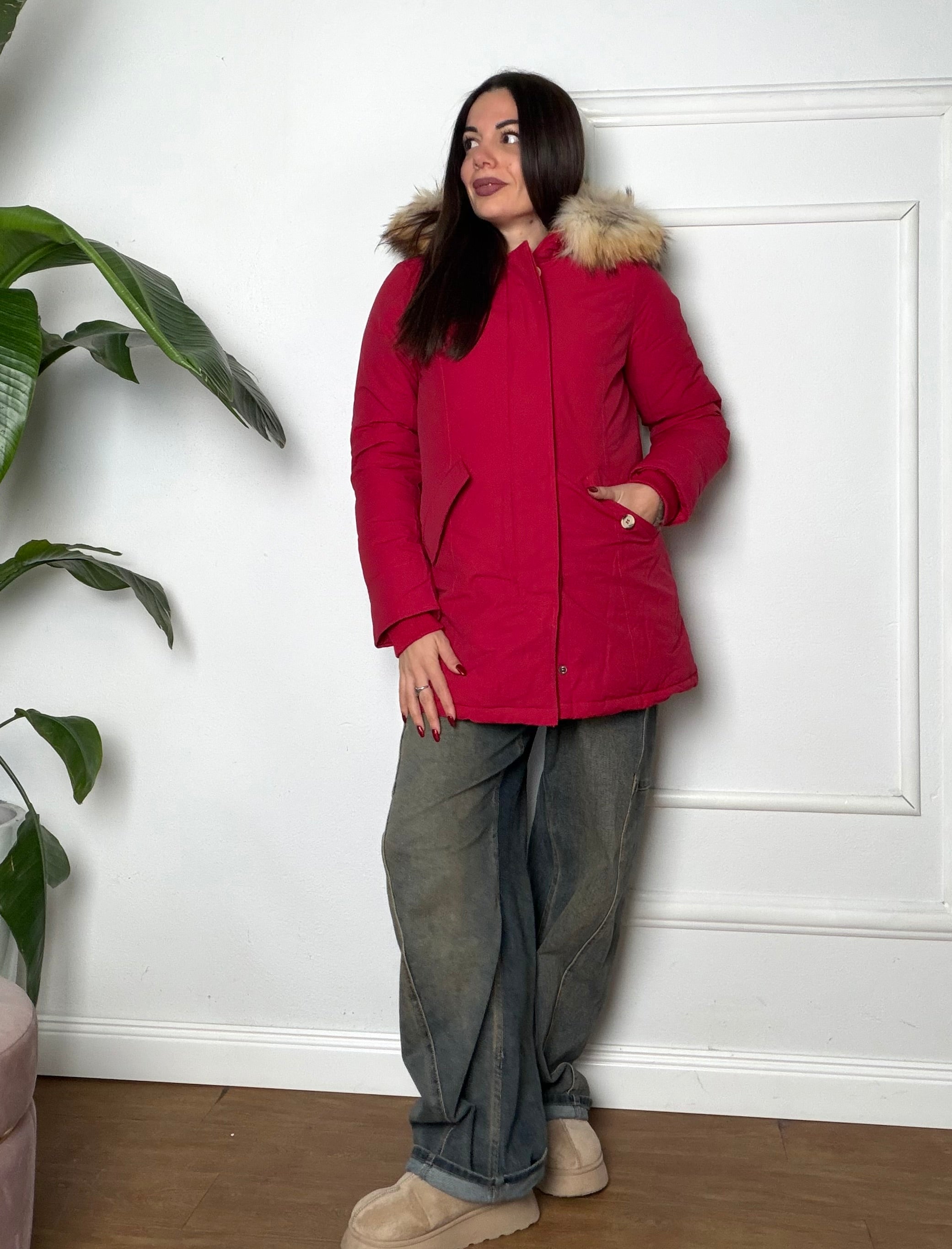 Giaccone Parka rosso