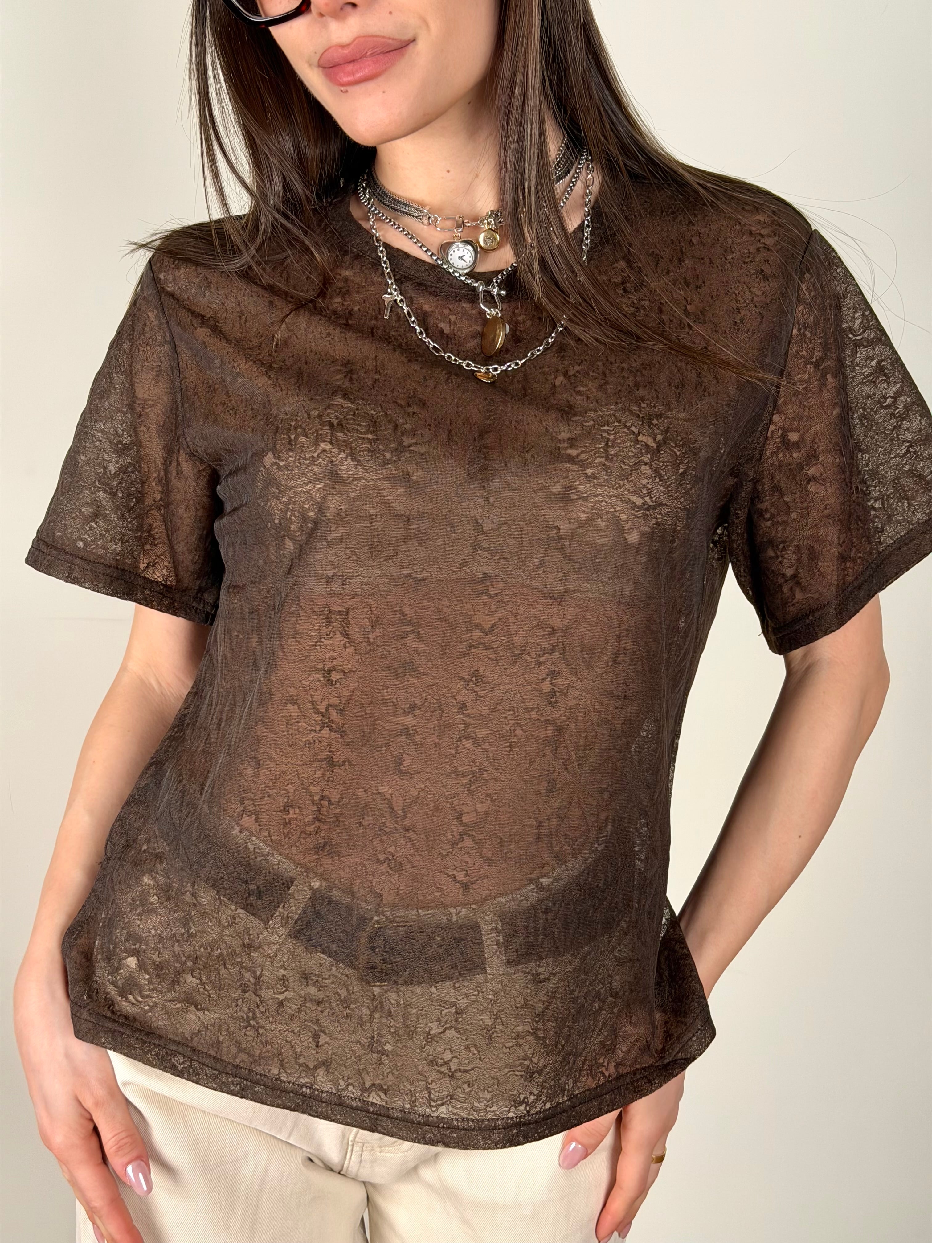 Maglia piccola visione moro