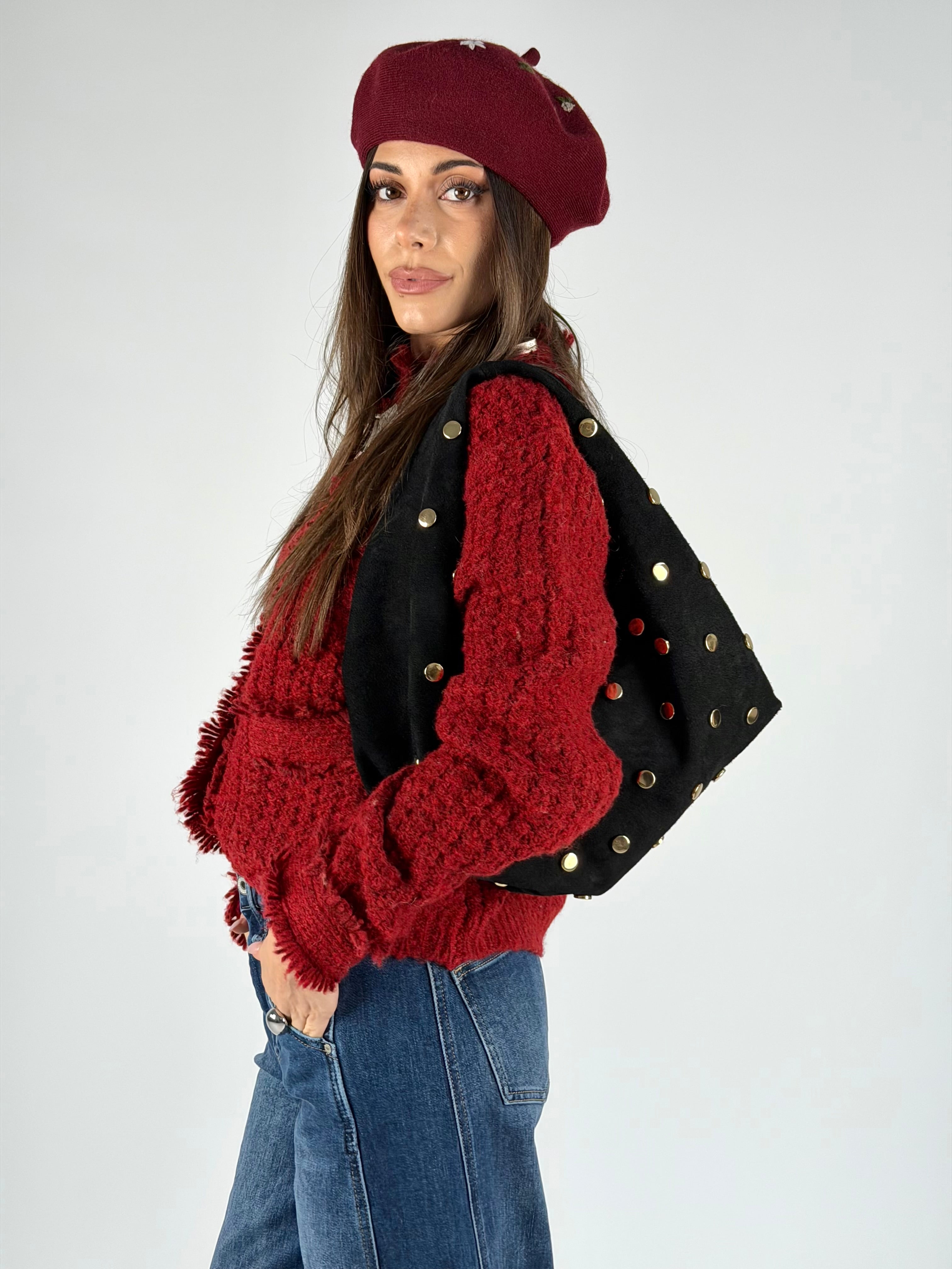 Maglia Jenna bordeaux