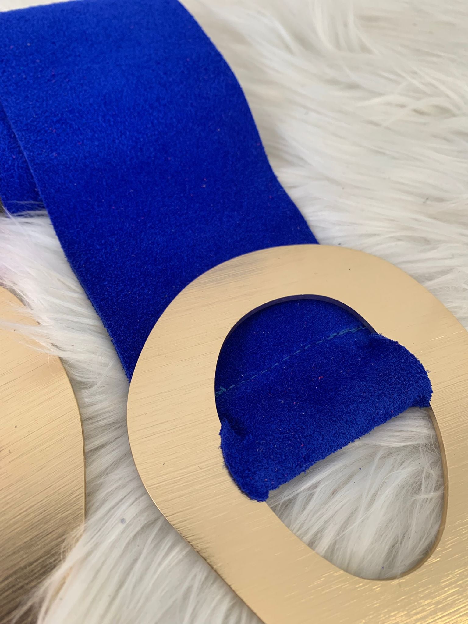 FUSCIACCA camoscio fibbia maxi