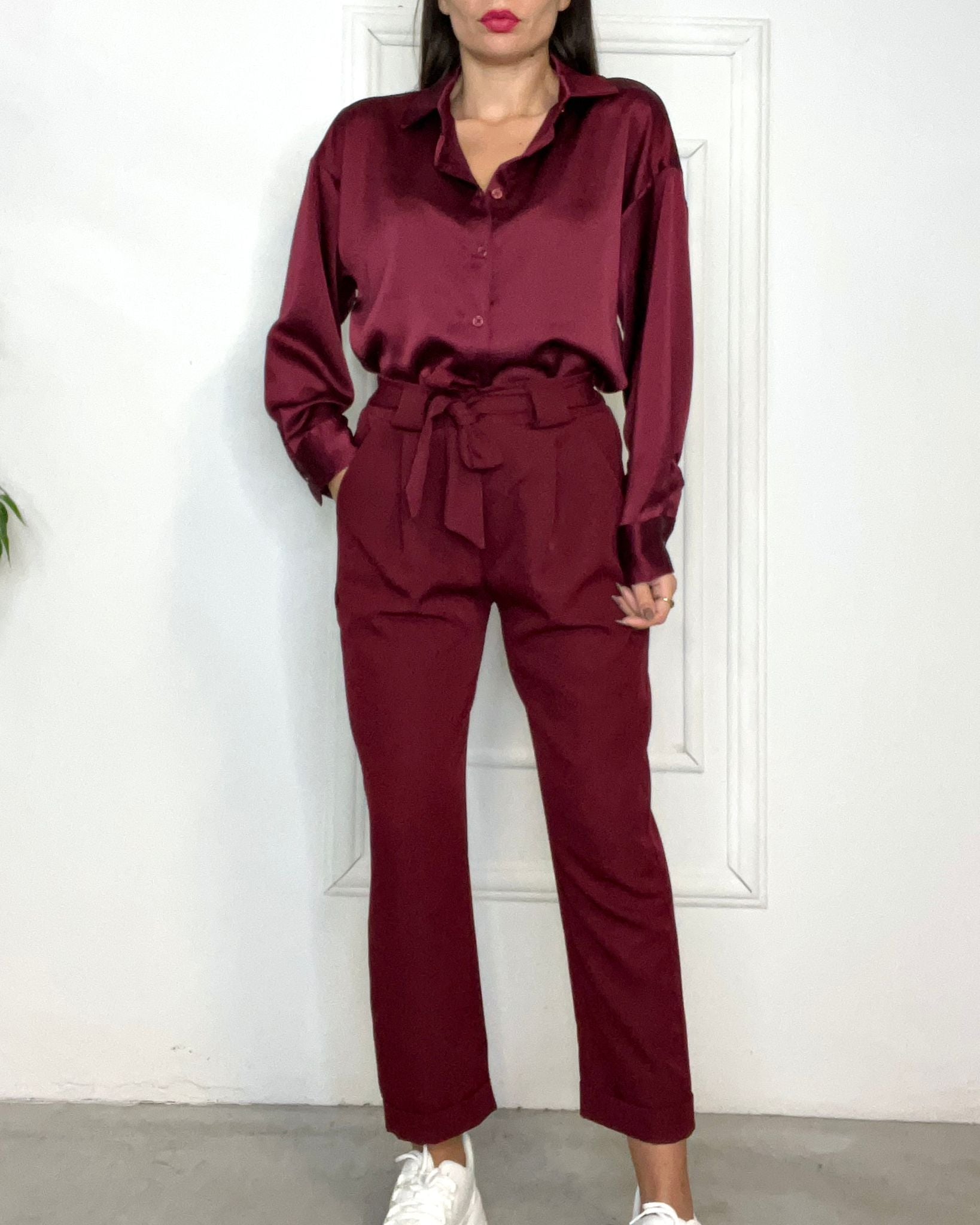 Camicia Mon Amour rossa