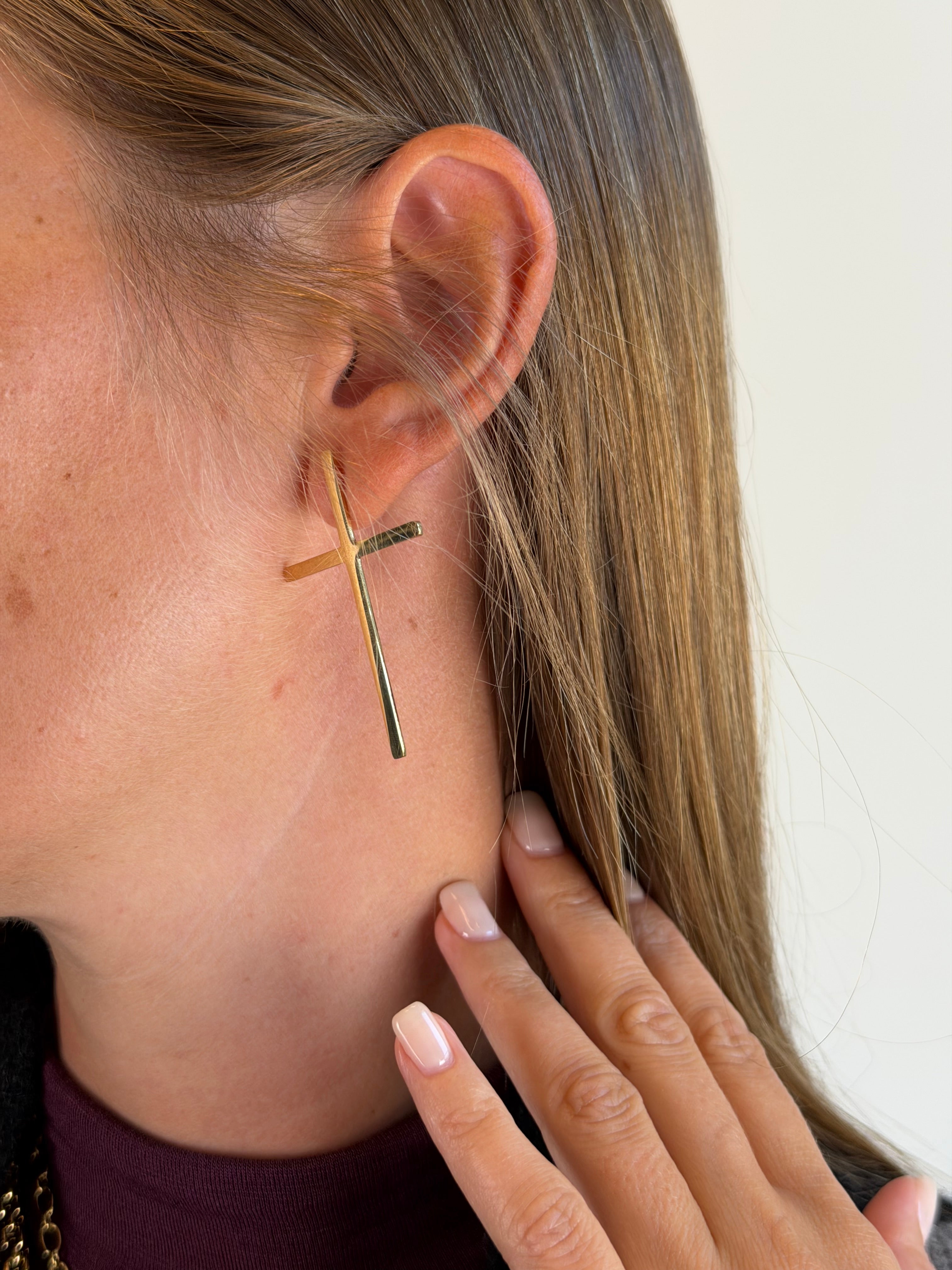 Orecchini croce - collezione Rock