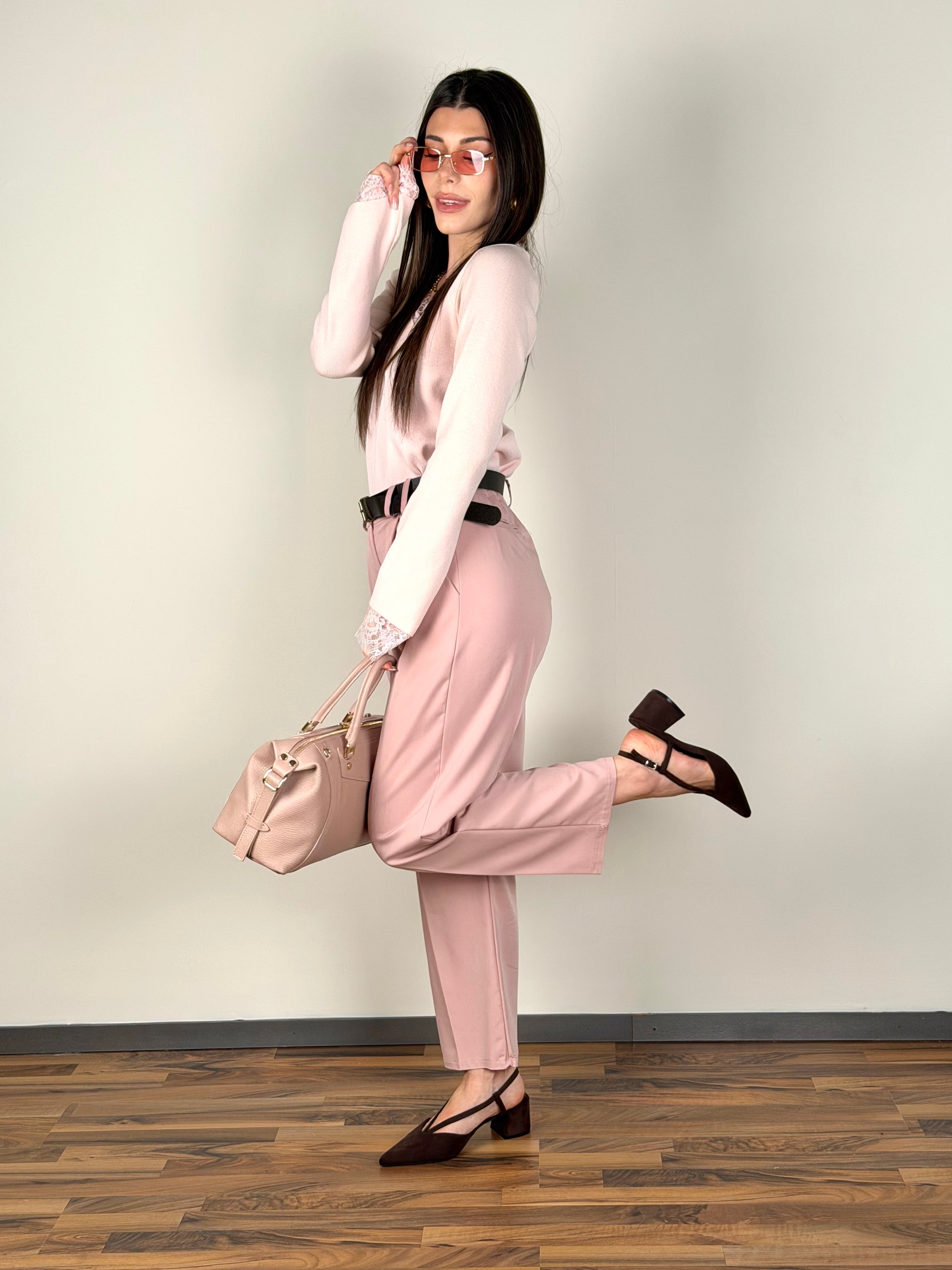 Pantalone Celine rosa