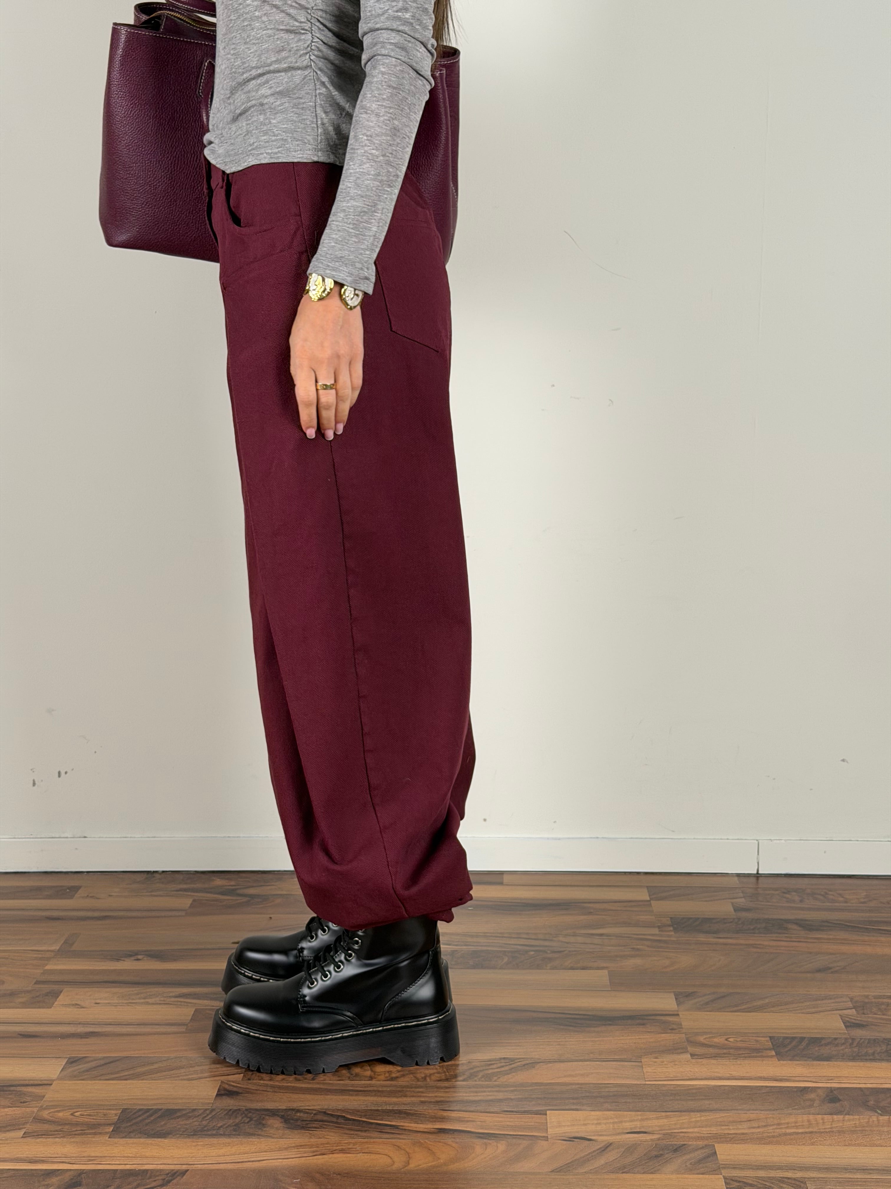 Pantalone Kanva bordeaux