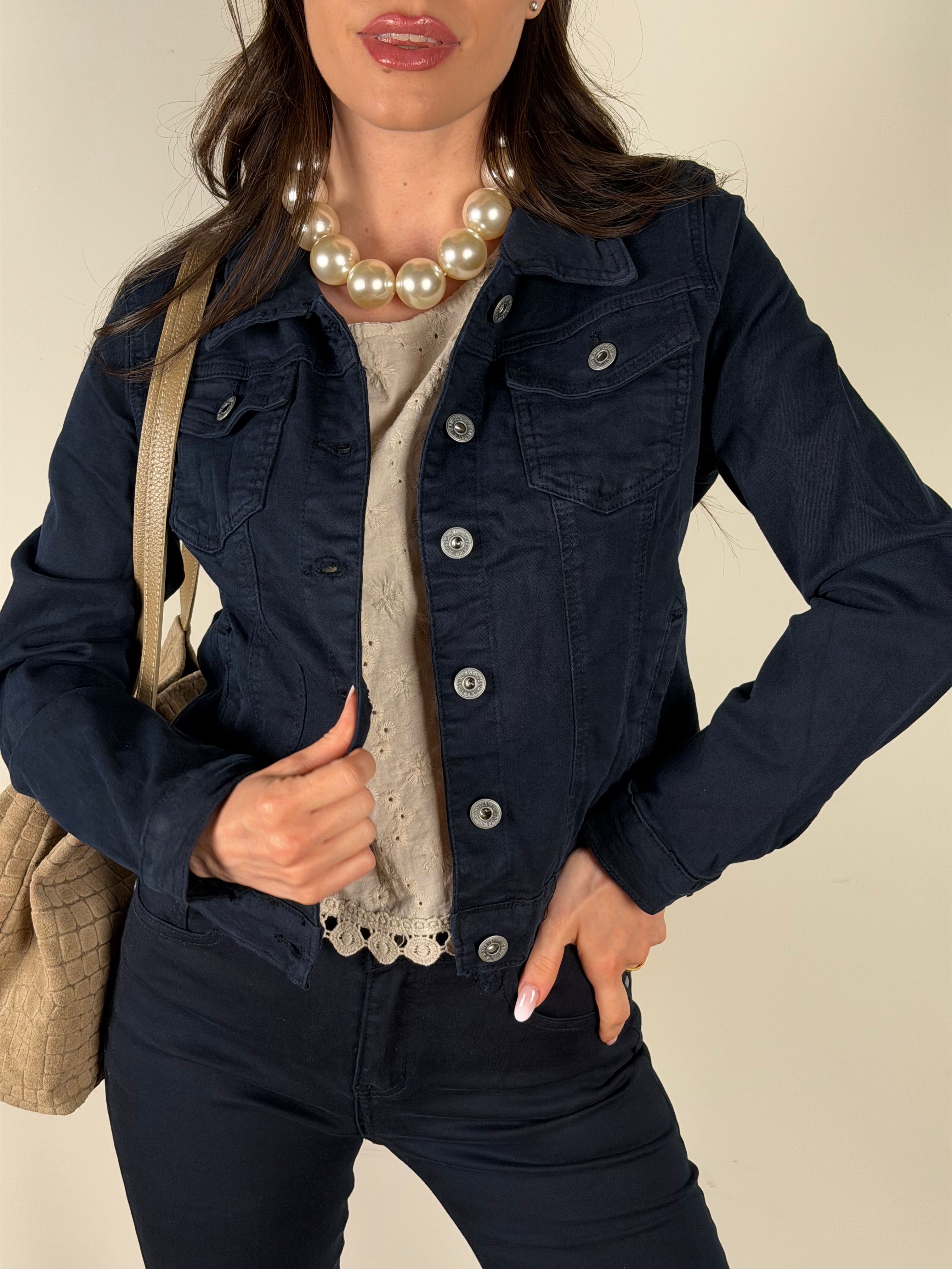 Giubbino jeans Spring blu