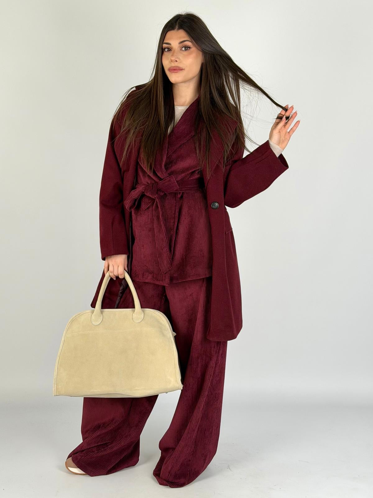 Cappotto bonton bordeaux