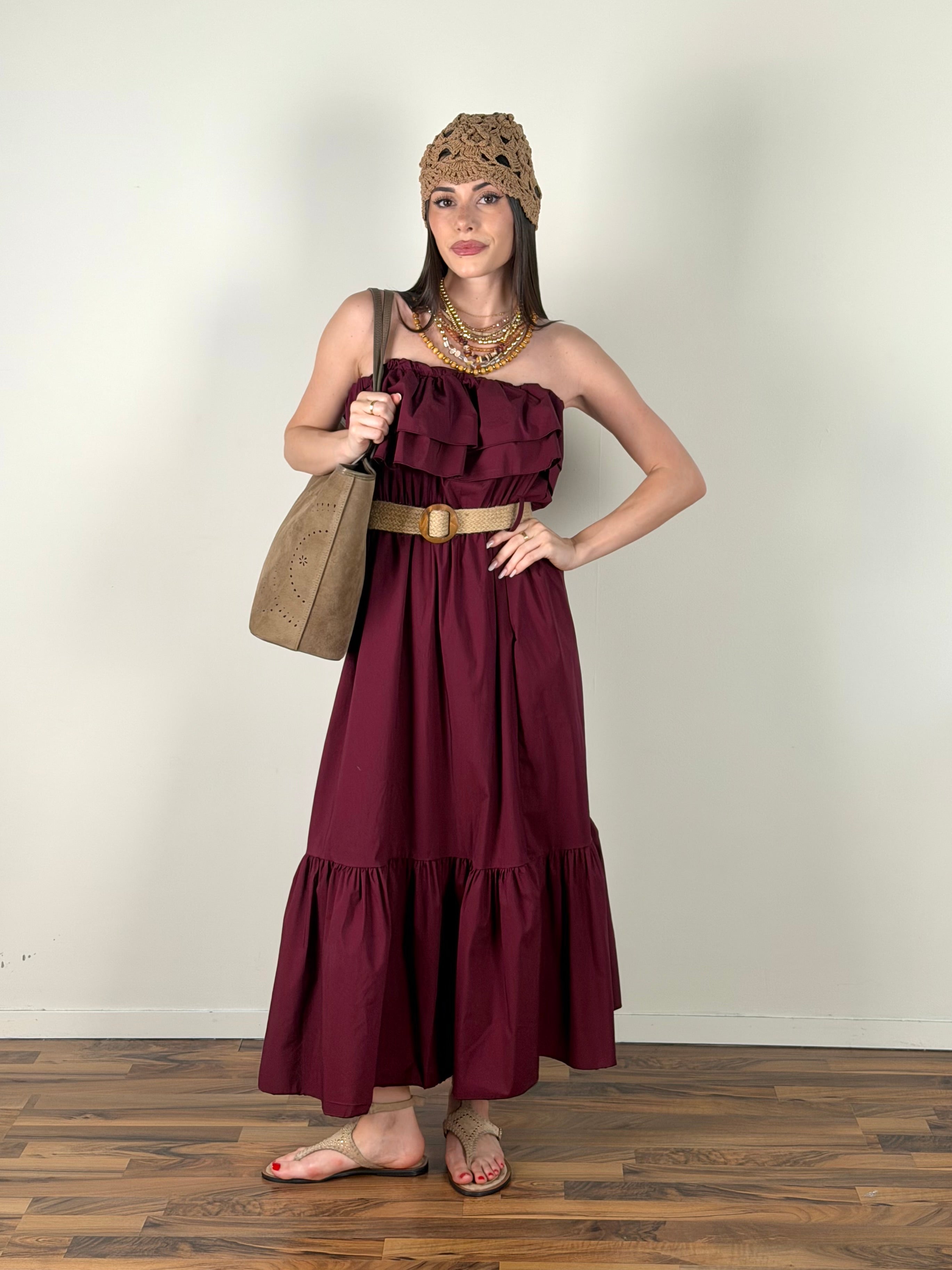 Abito Casablanca bordeaux