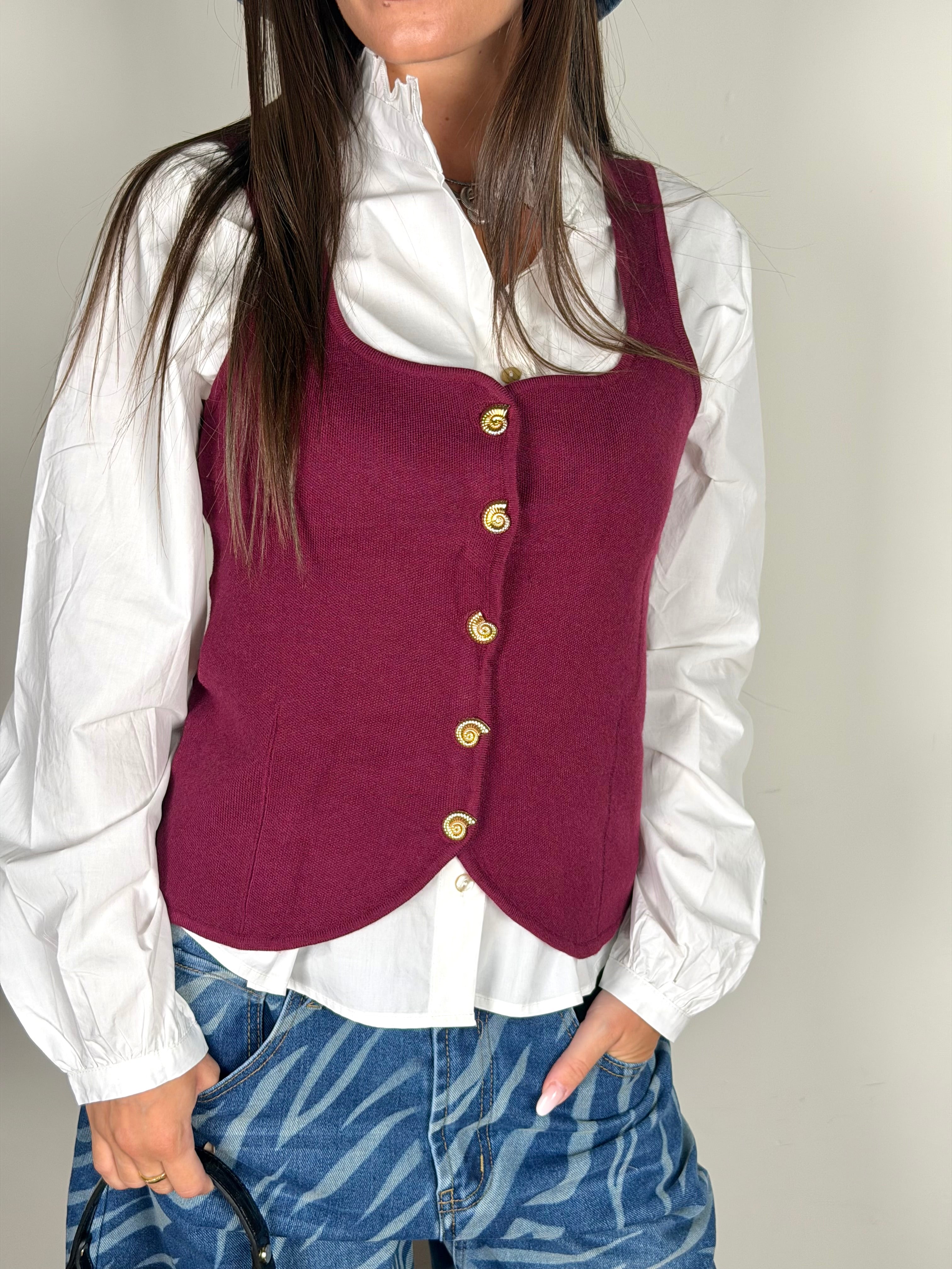 Maglia Polinesia bordeaux