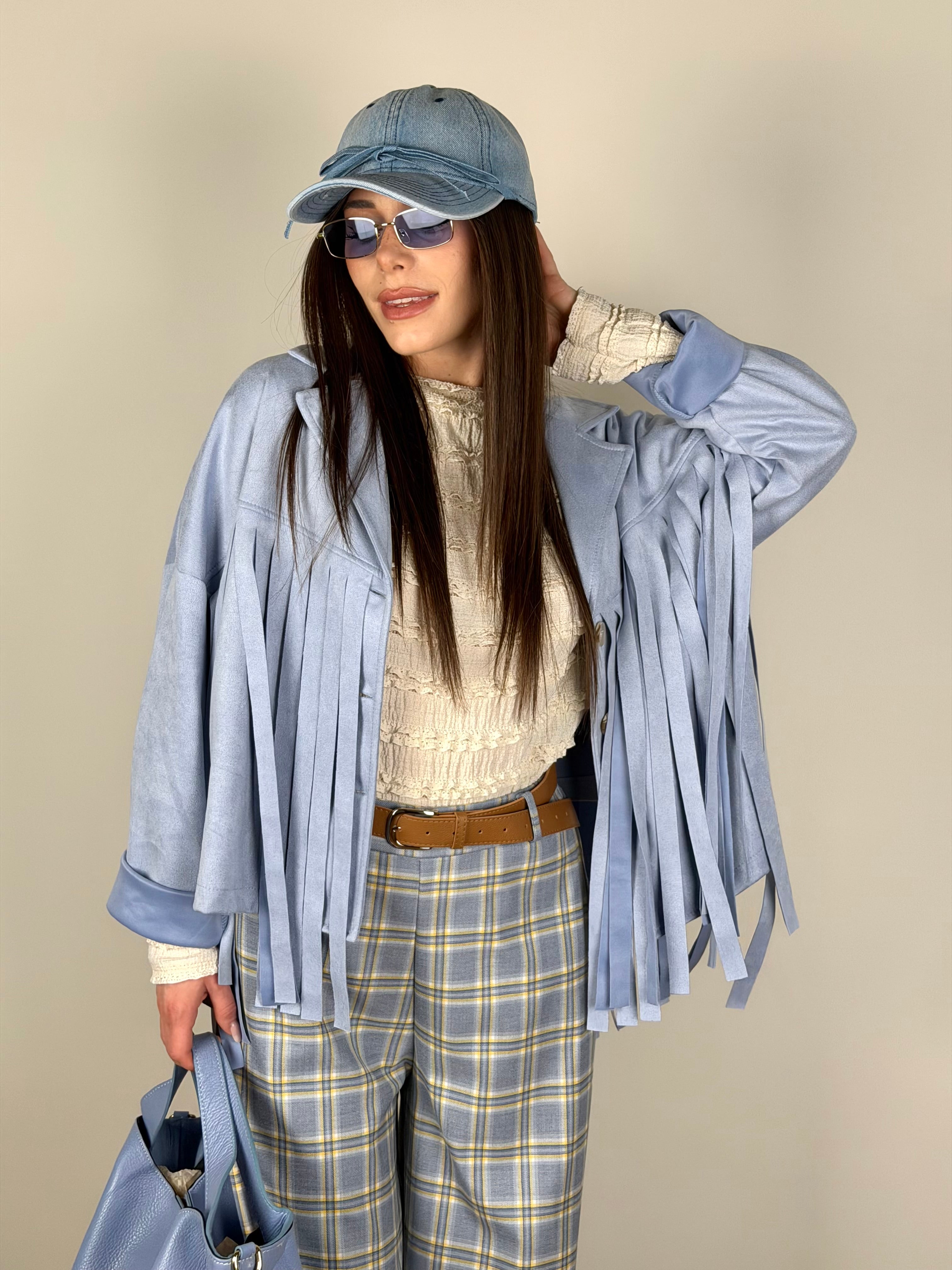 Giacca Texas celeste