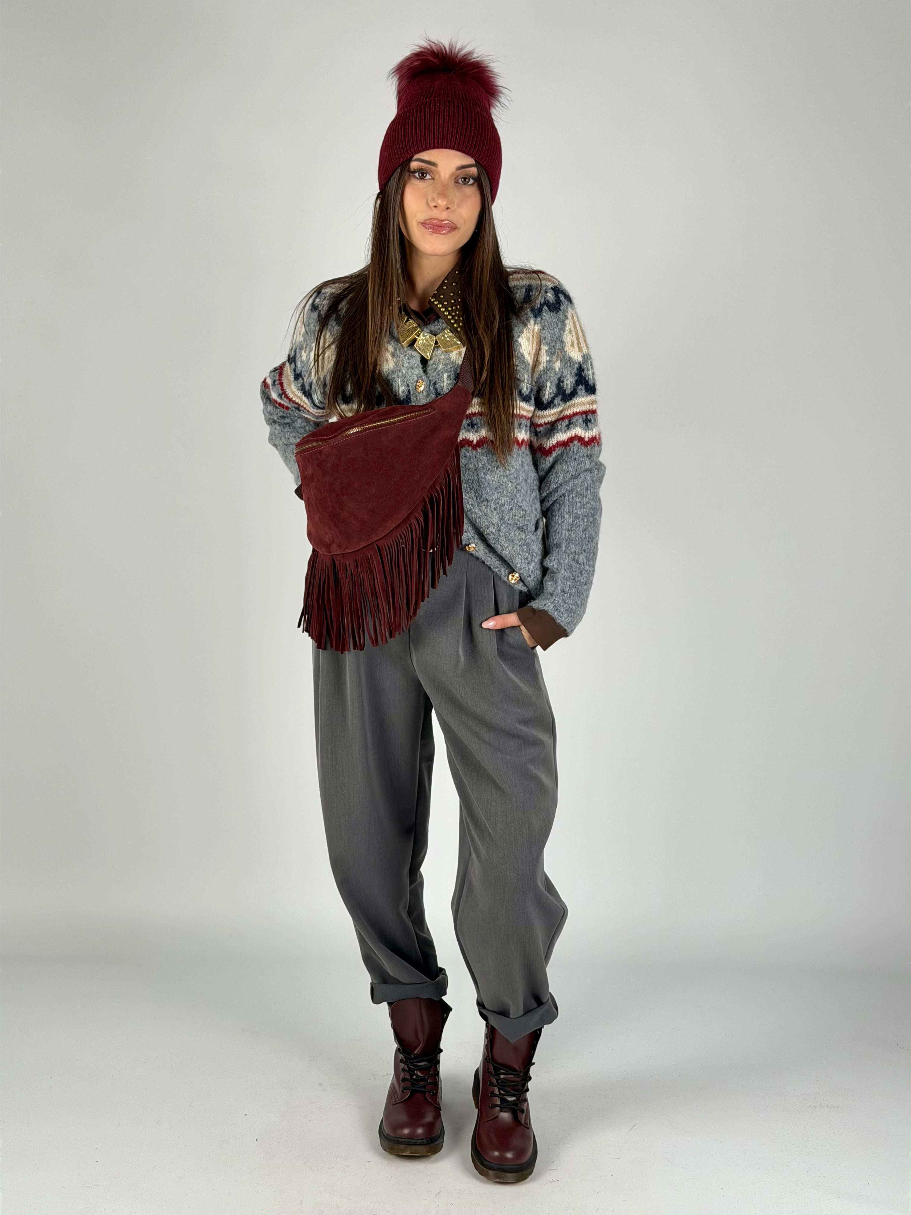 Pantalone India grigio