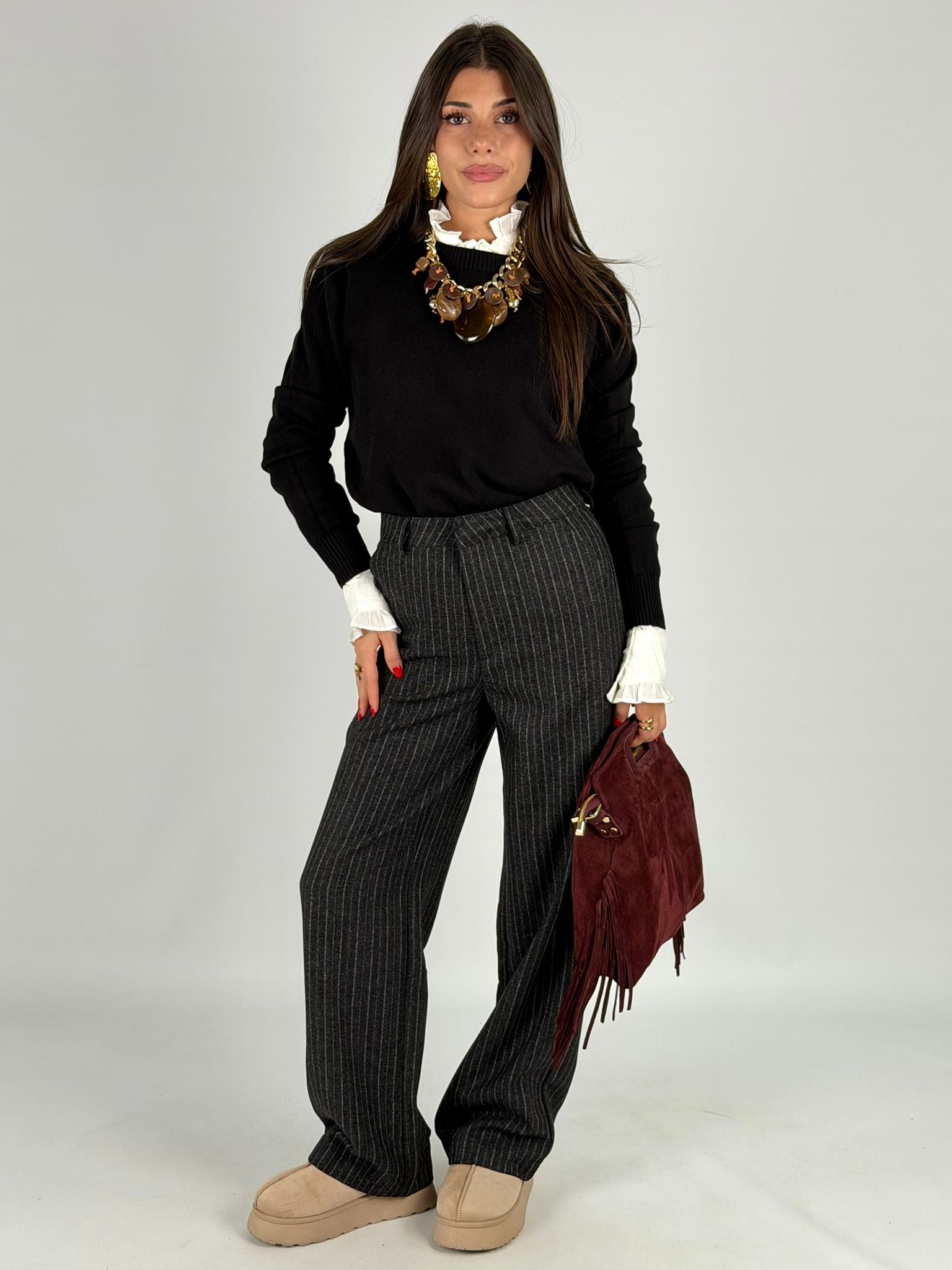 Pantalone Agata nero