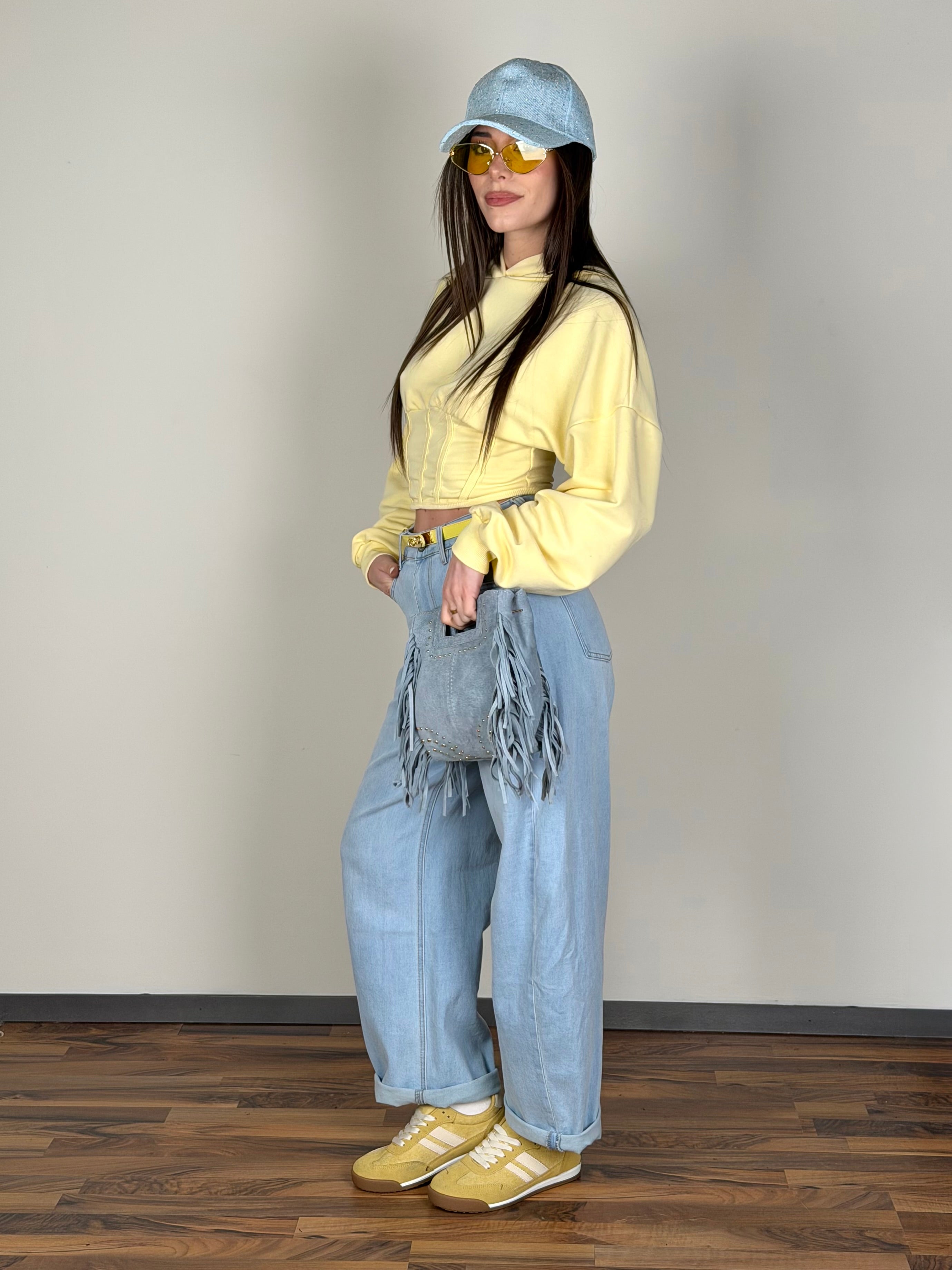 Felpa Las Vegas gialla