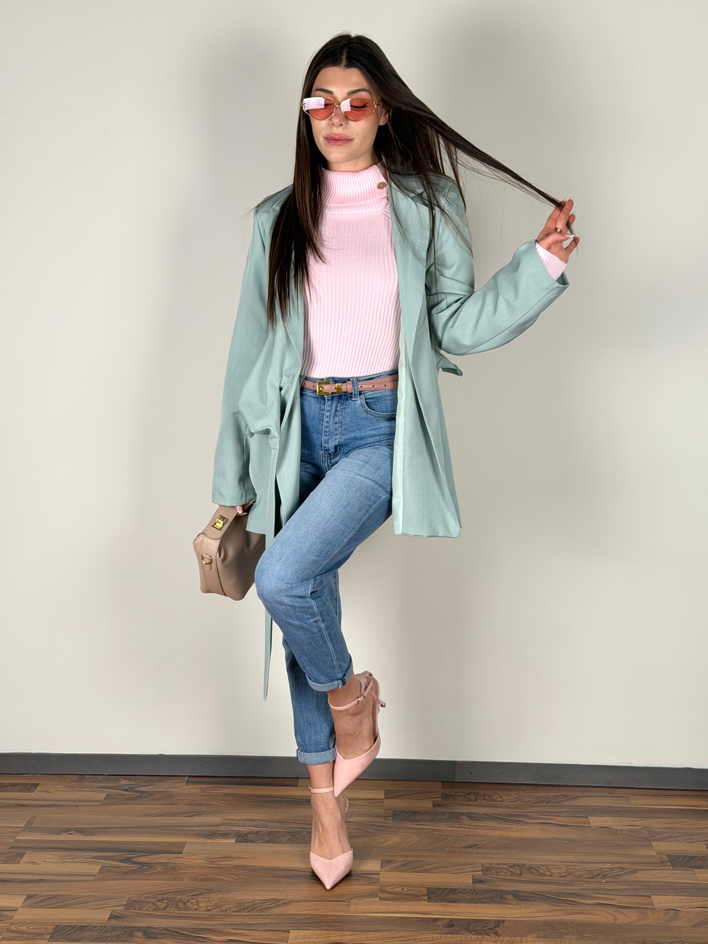 Giacca Alexa verde salvia