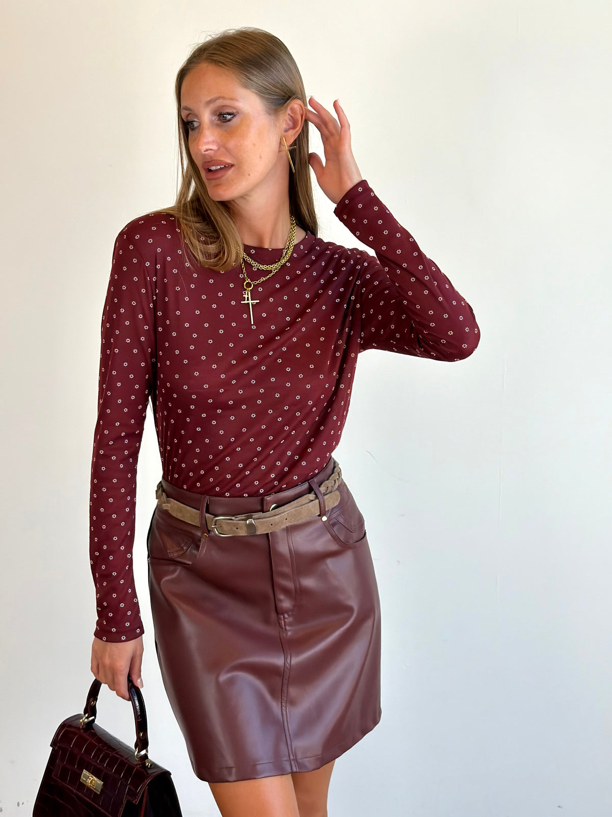 Maglia Alexa bordeaux