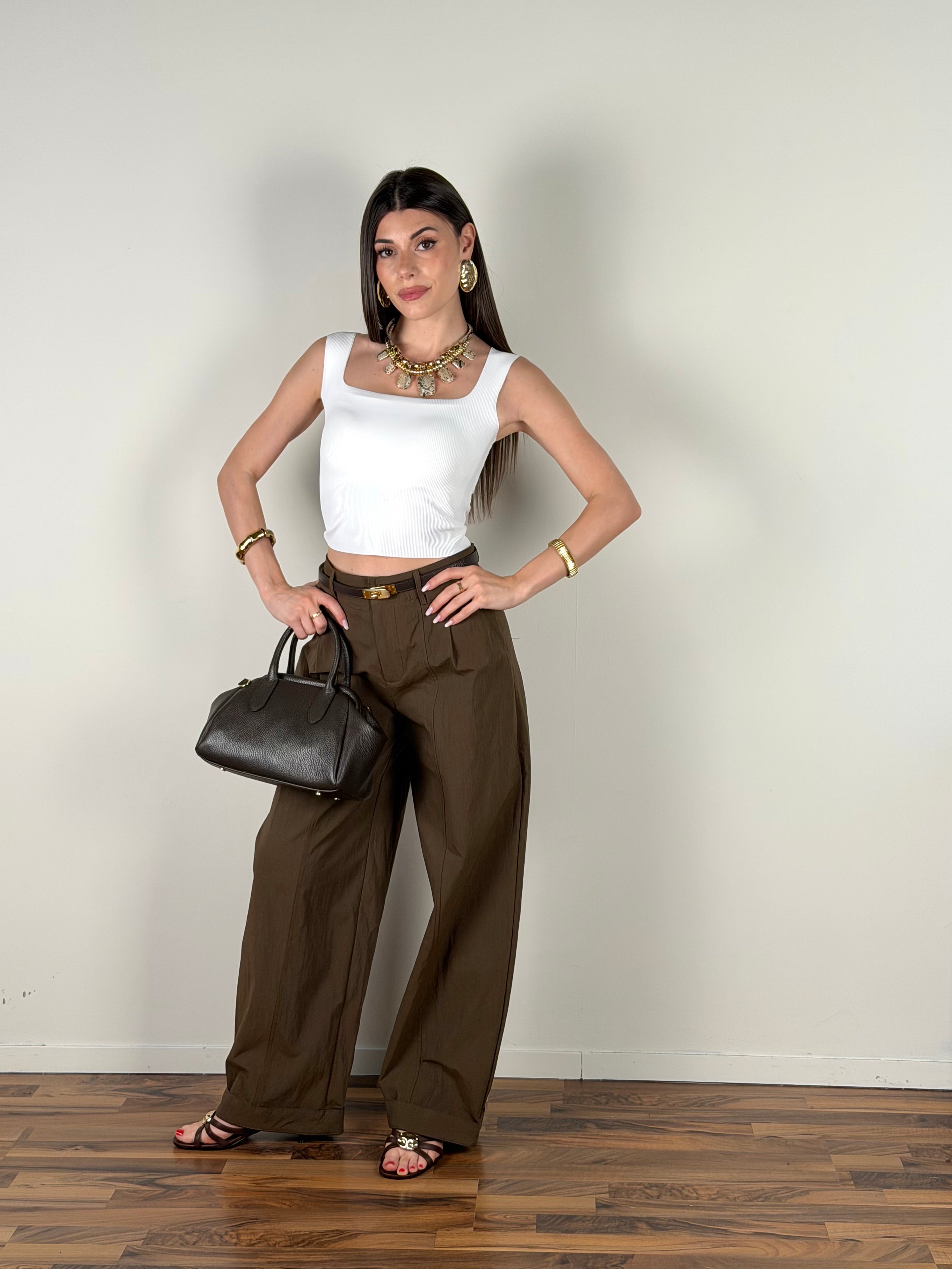Pantalone Lisa moro