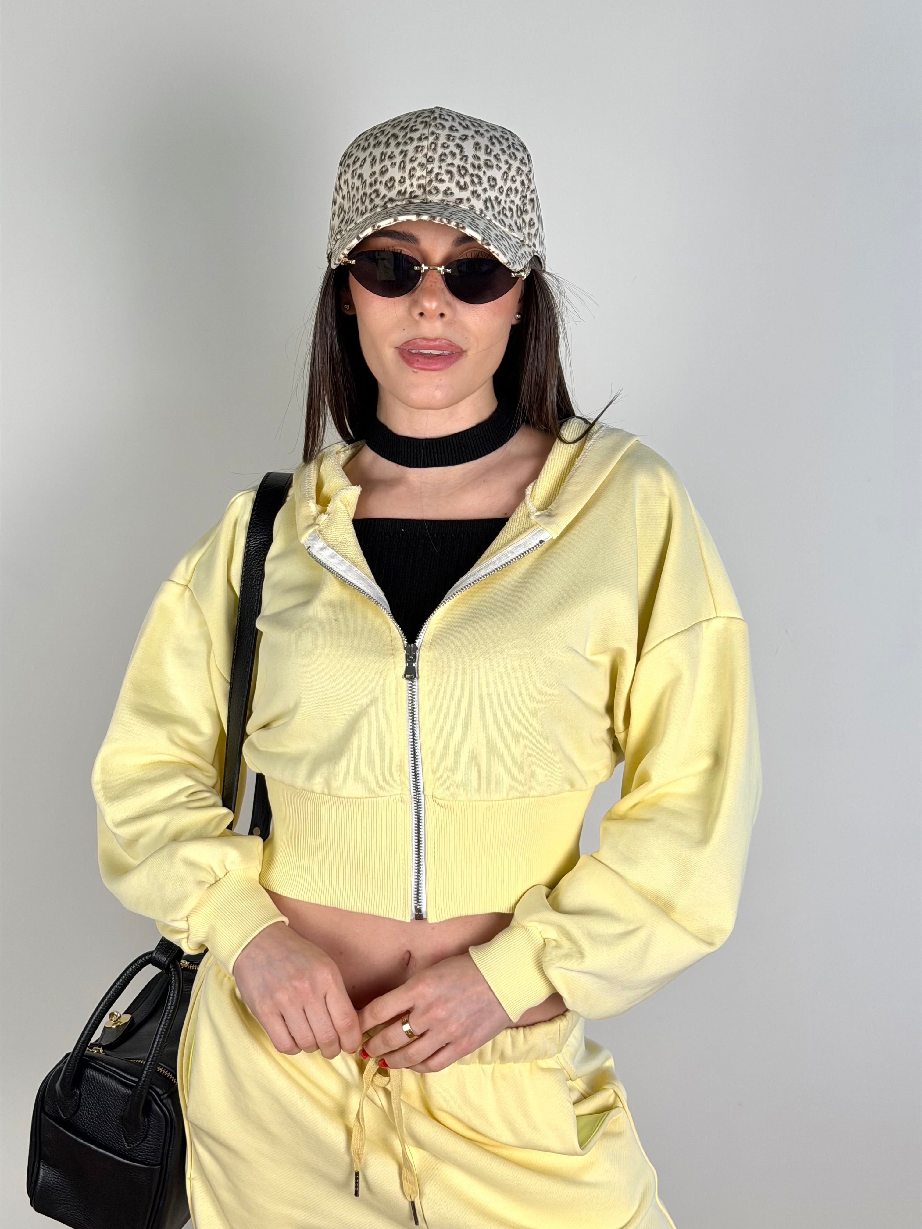 Felpa tuta sportiva City gialla