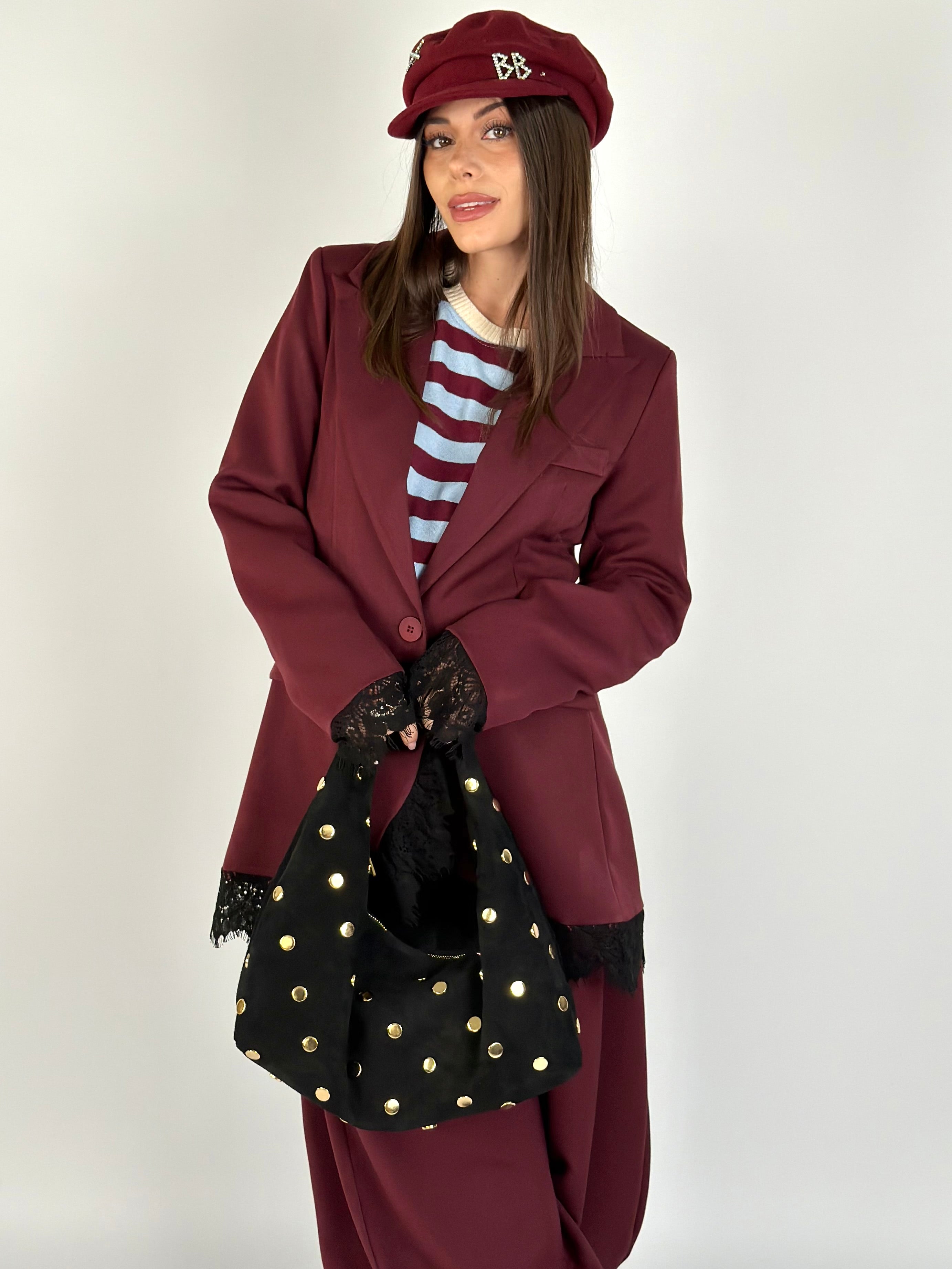 Giacca parigina bordeaux