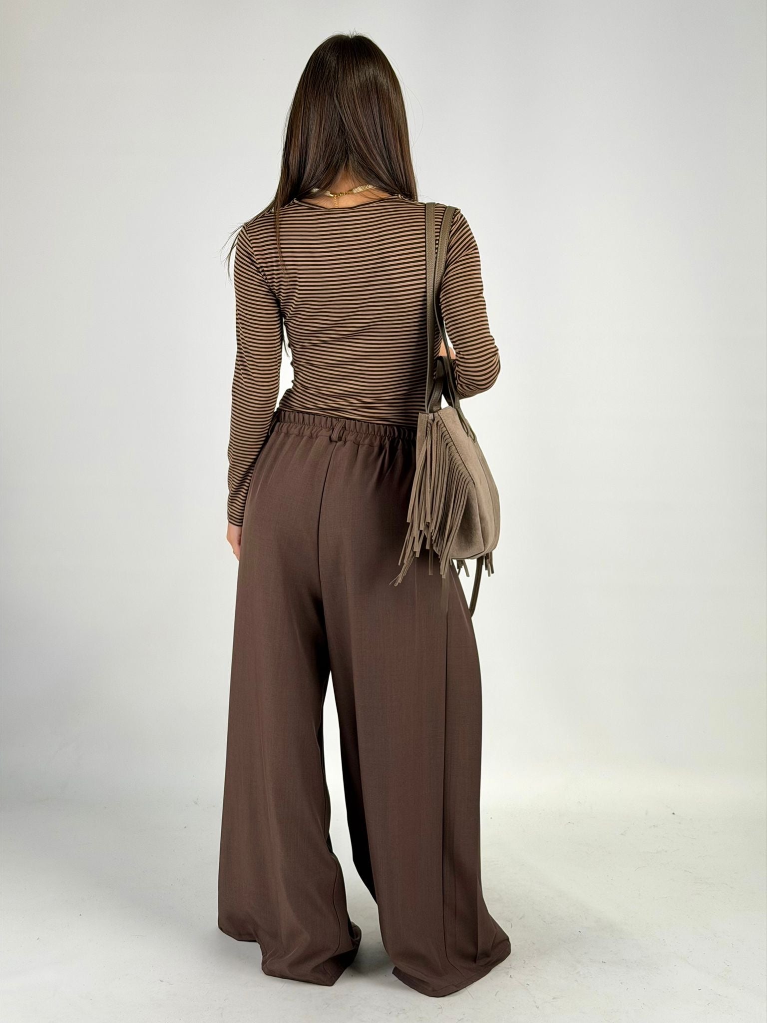 Body righe Barbara beige