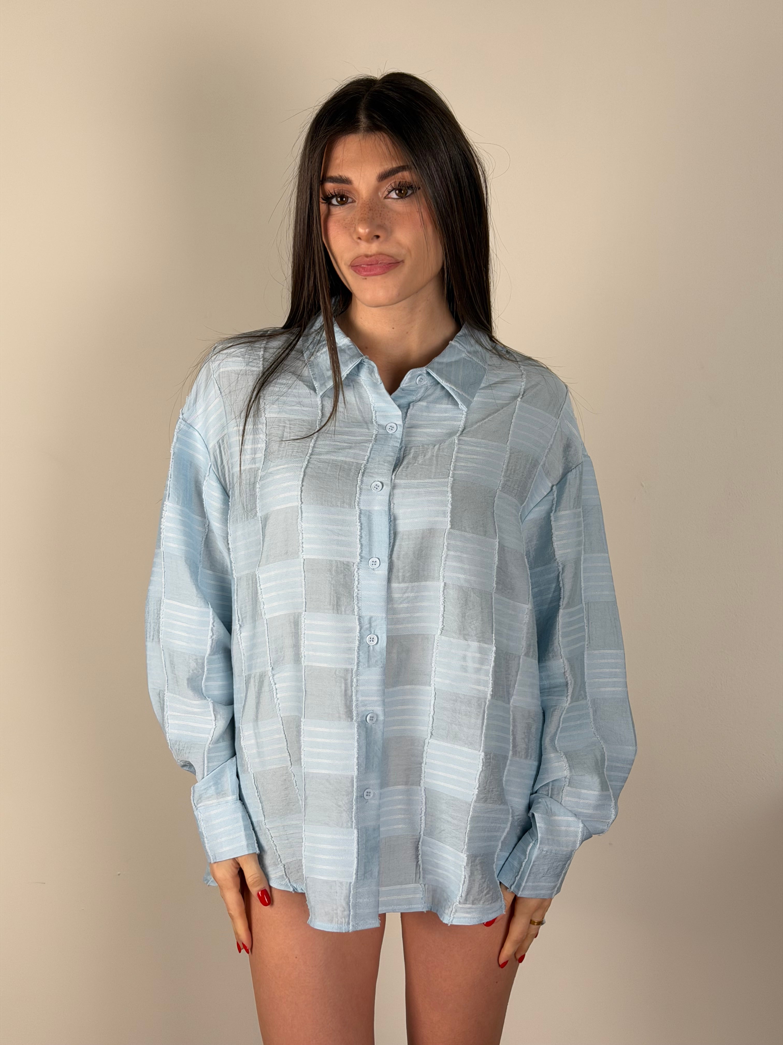 Camicia Paige celeste