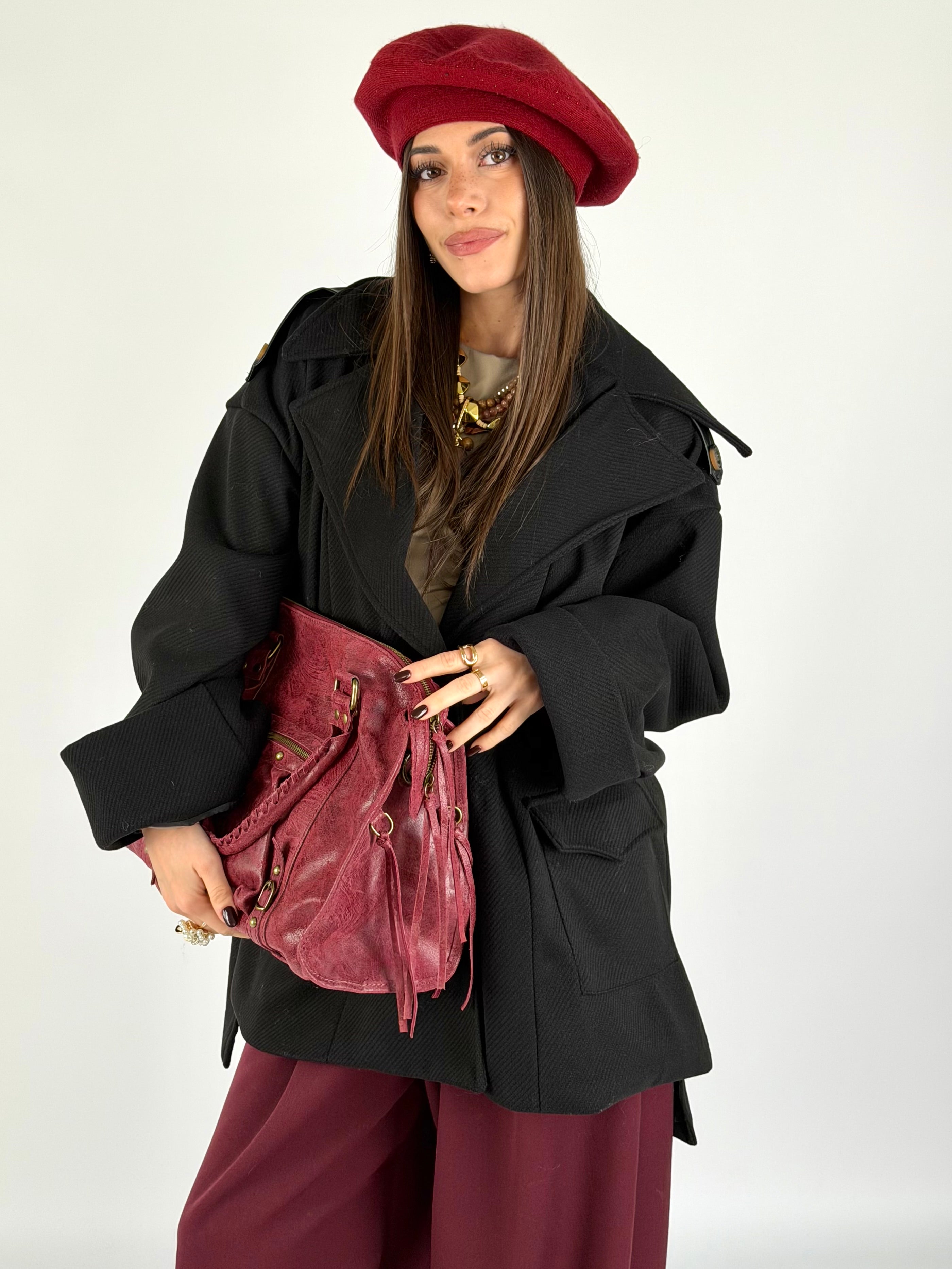Cappotto Flora nero