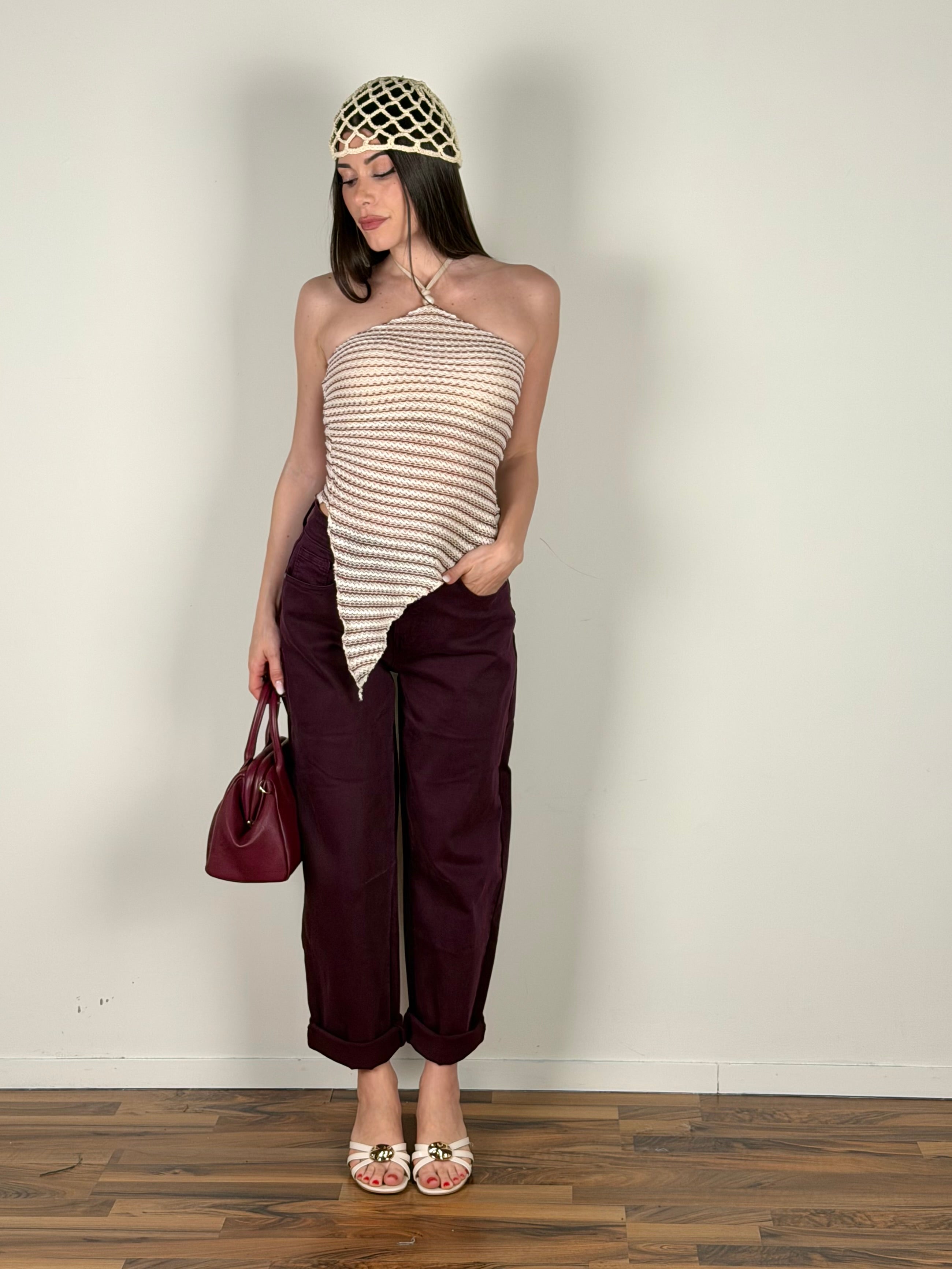 Jeans Élite bordeaux