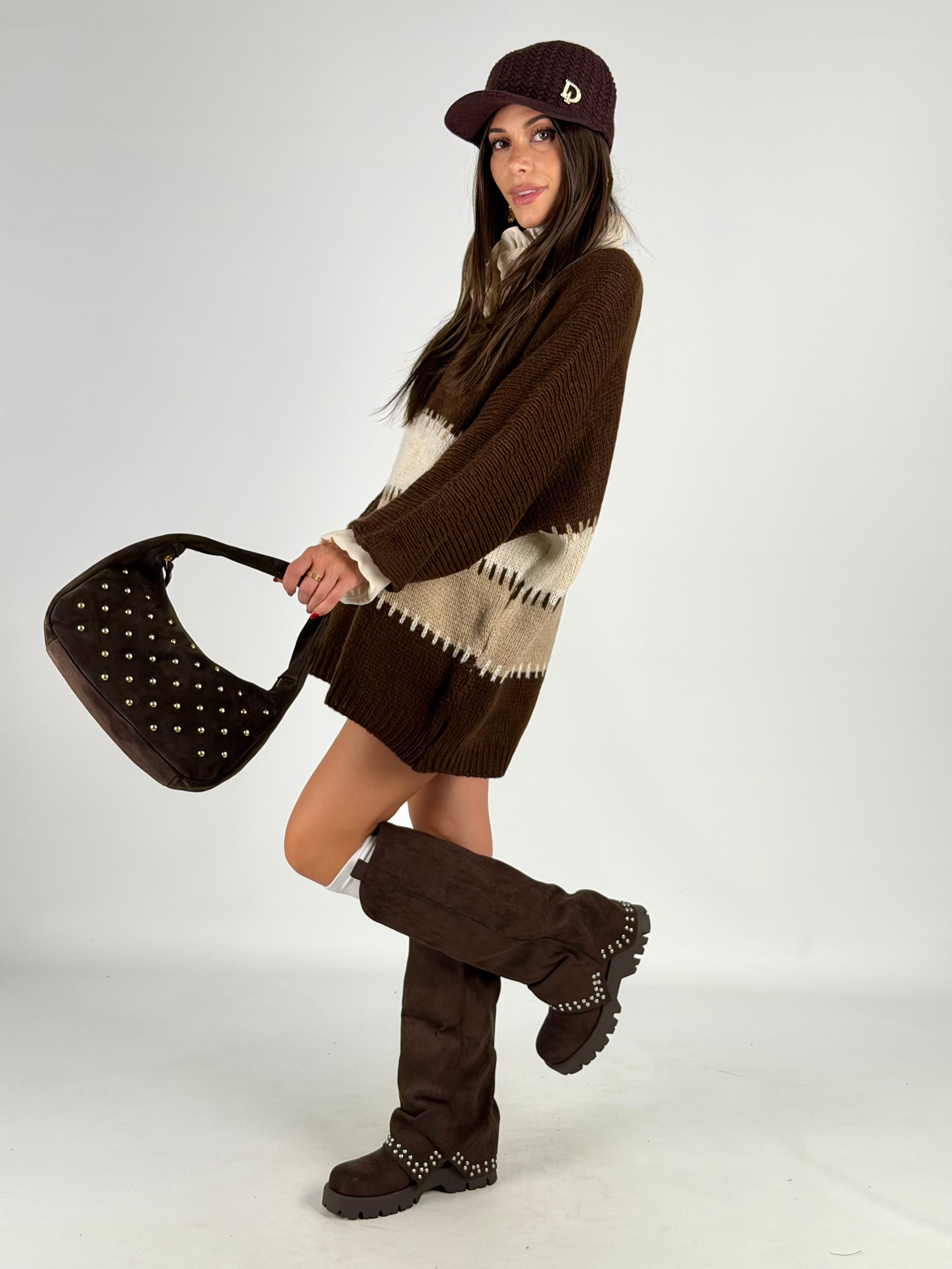 Abito/maglione fascia moro