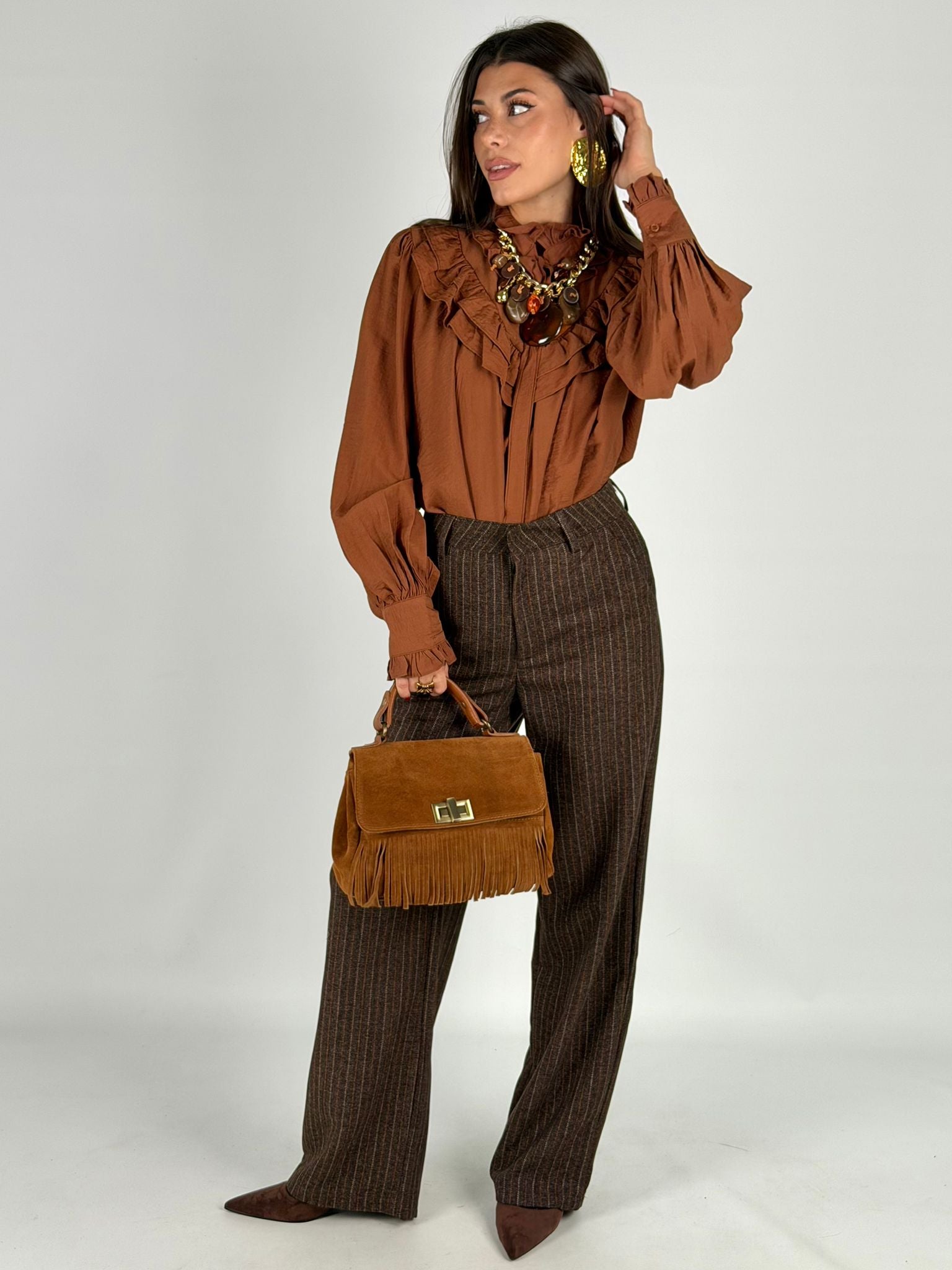 Camicia Agata coccio