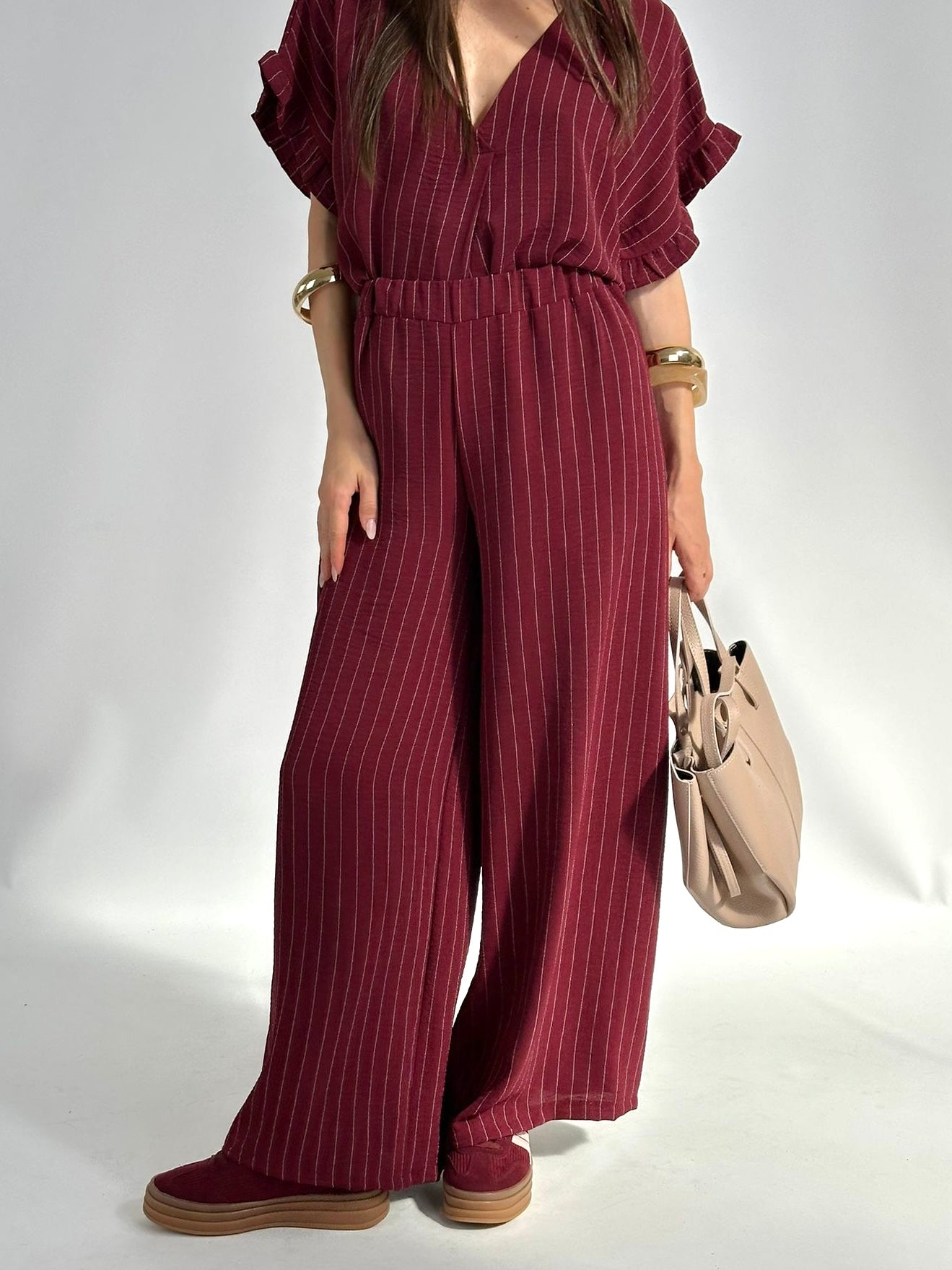 Completo Samantha bordeaux