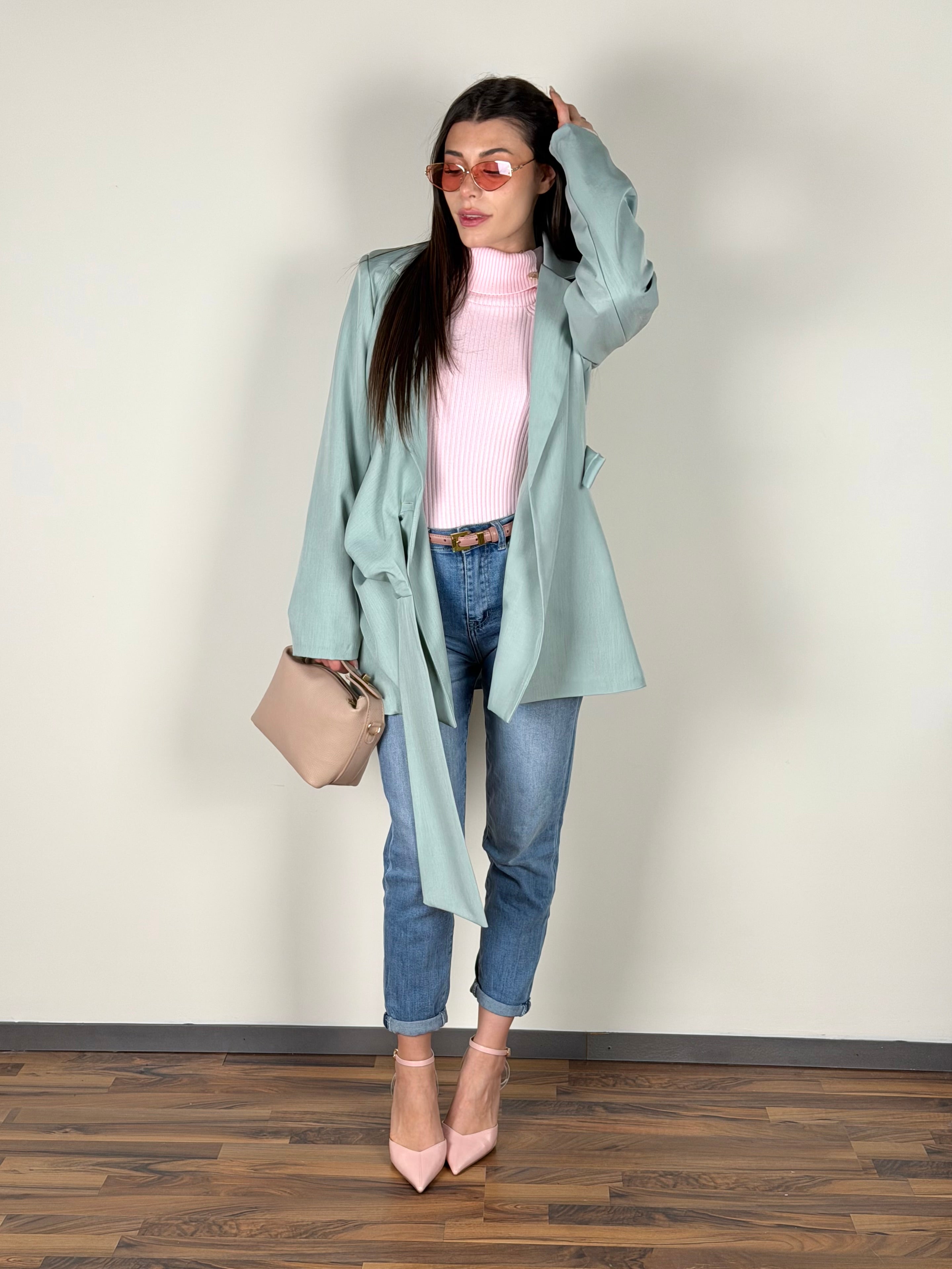 Giacca Alexa verde salvia