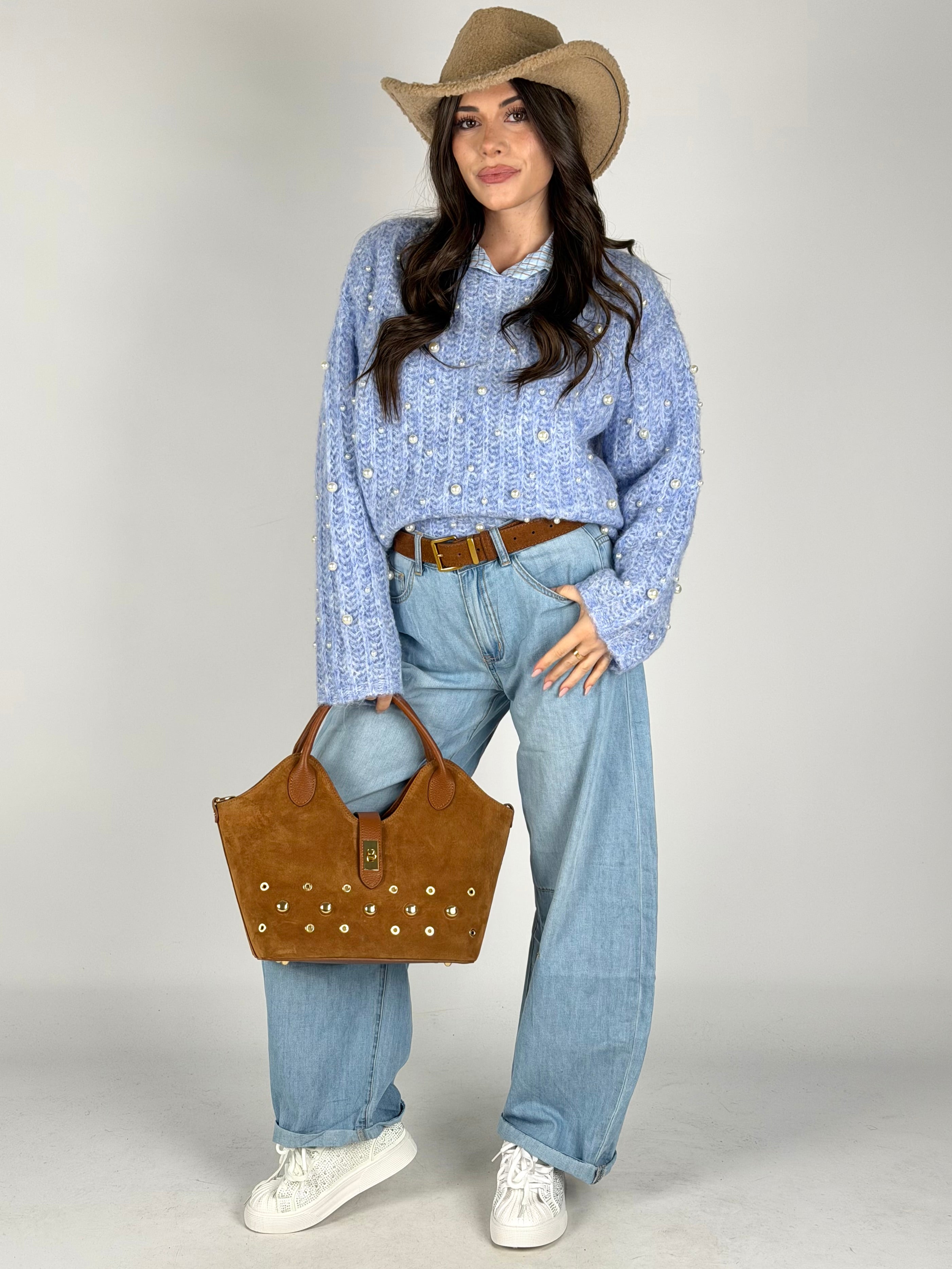 Maglia Sophie celeste