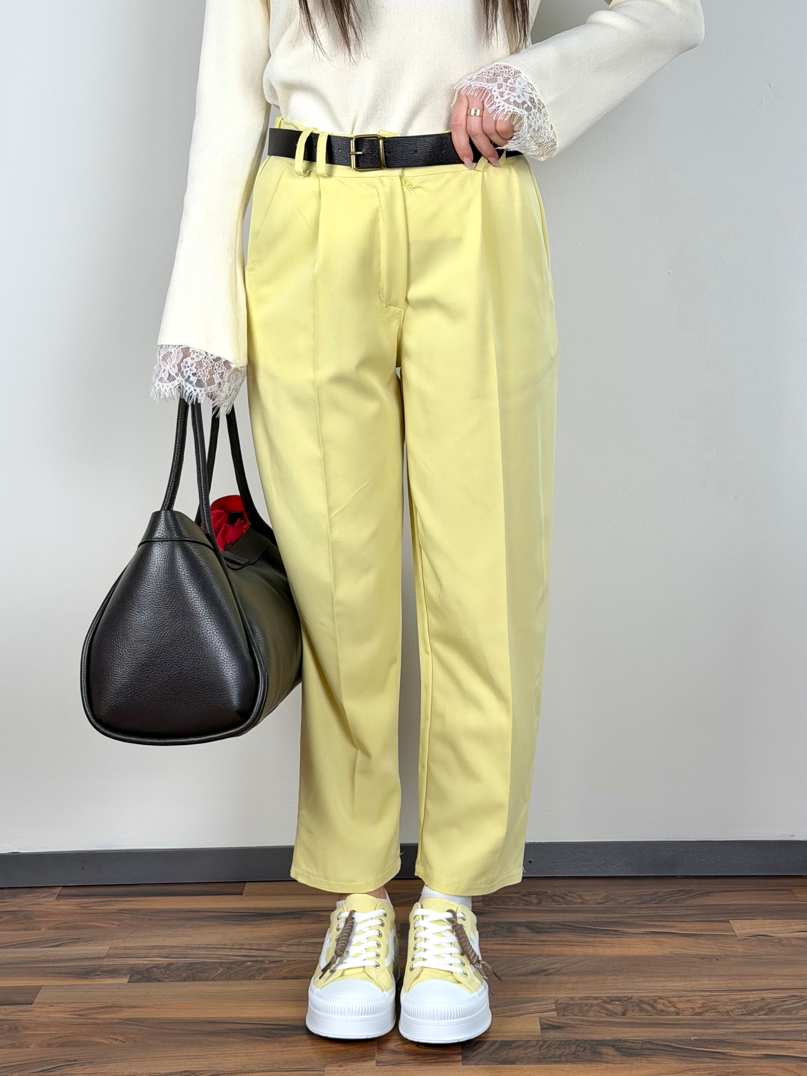 Pantalone Celine giallo