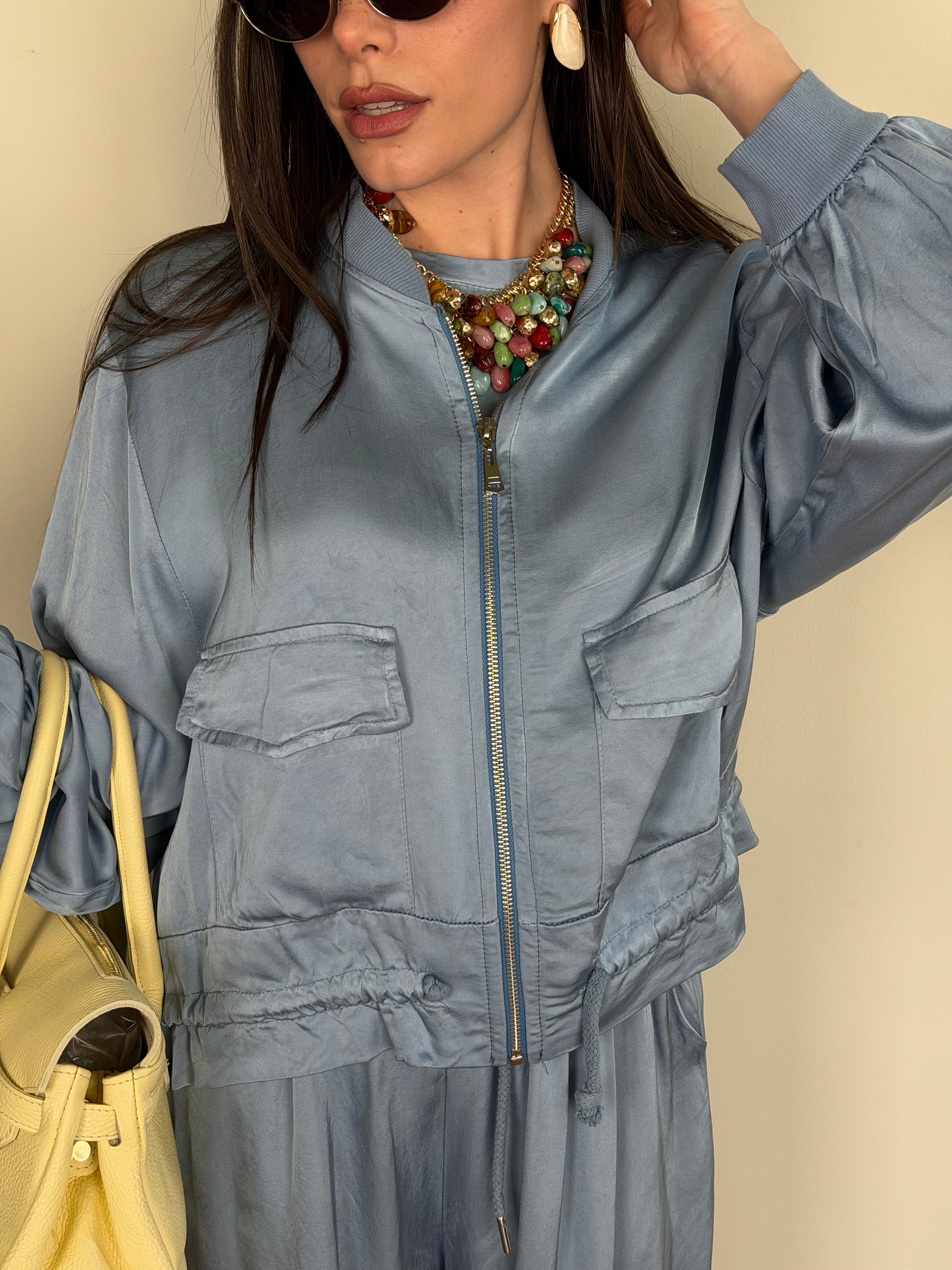 Felpa Miranda celeste