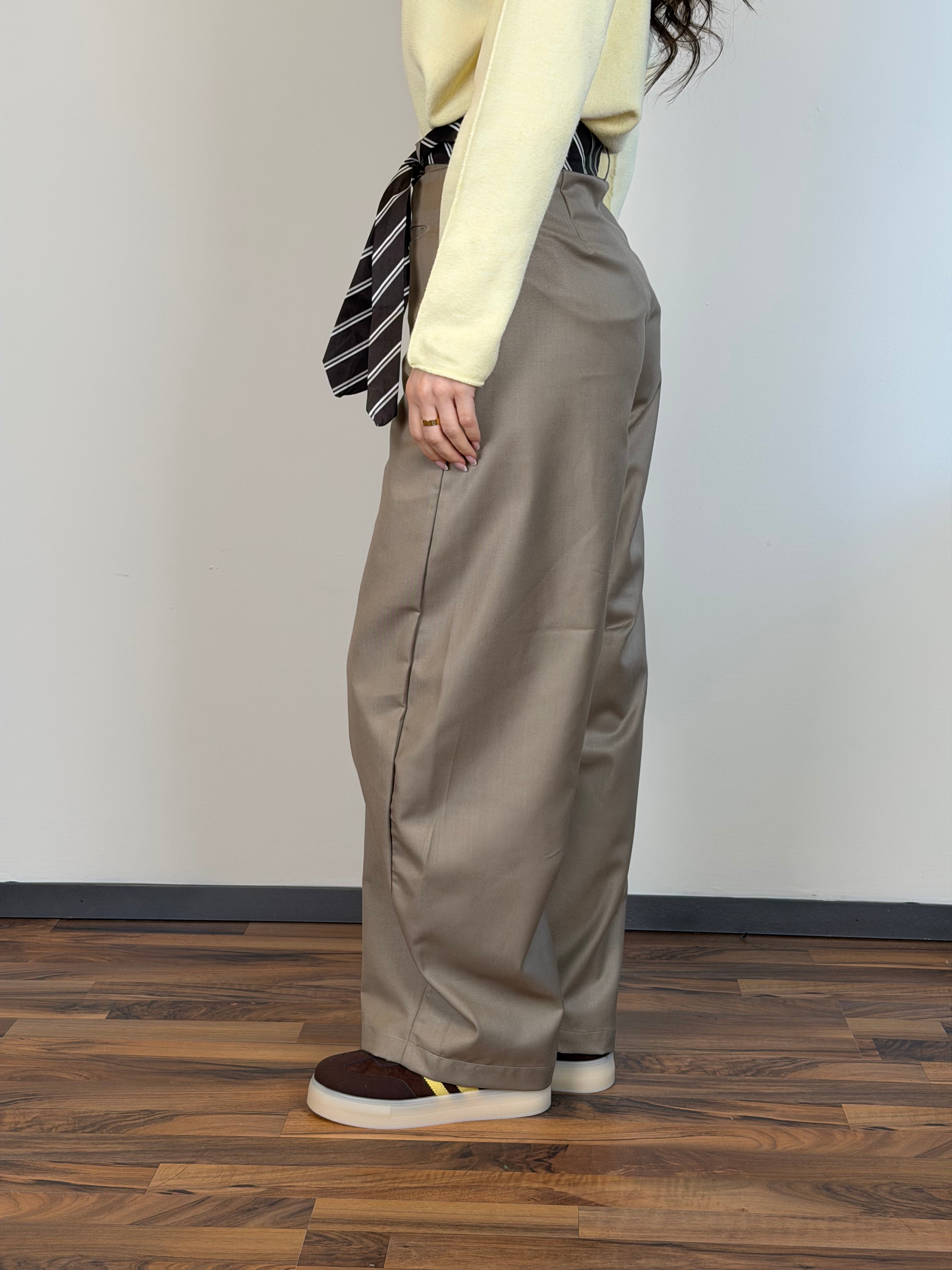 Pantalone cintura cravatta