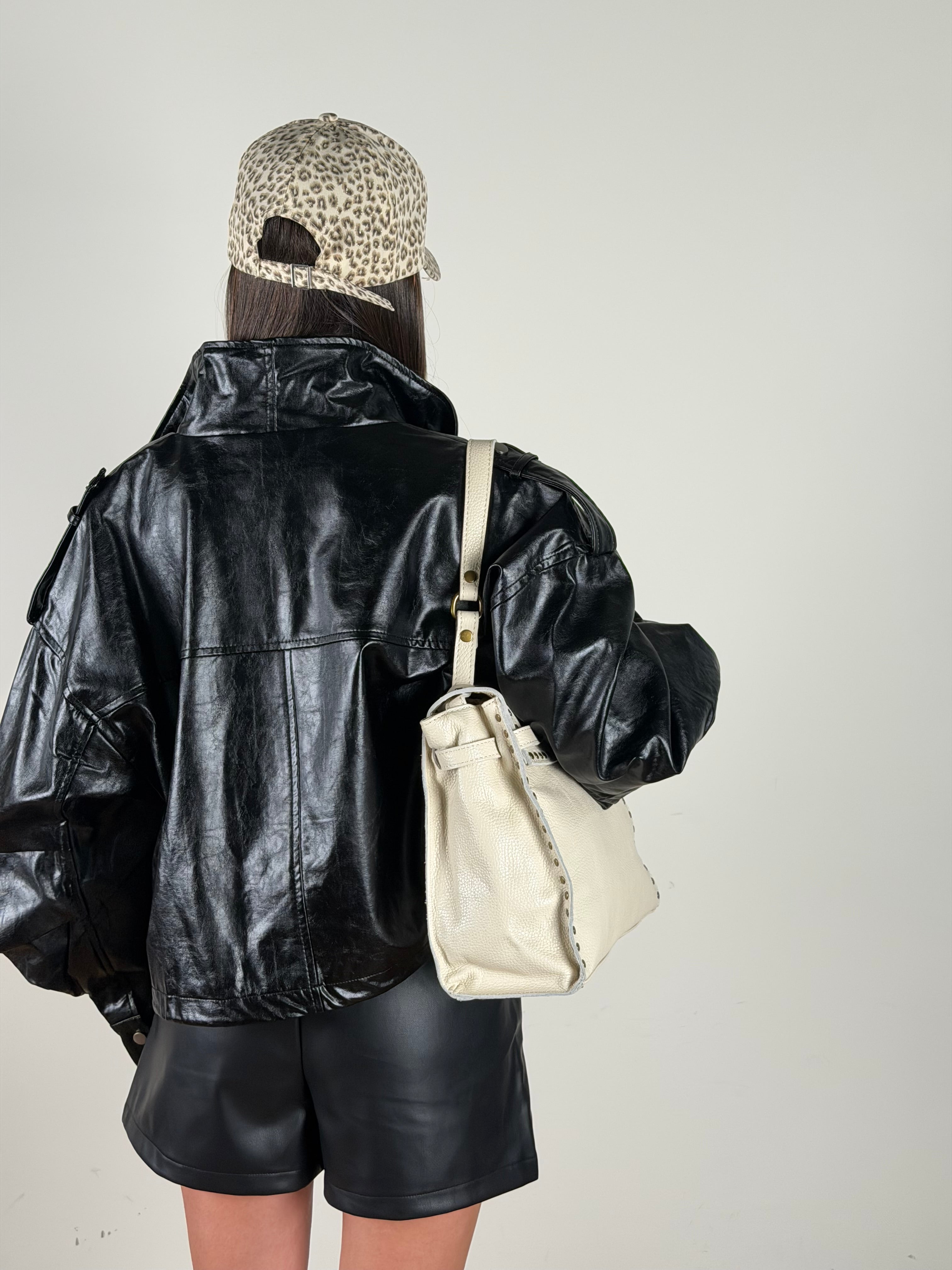 Bomber ecopelle Myrella nero