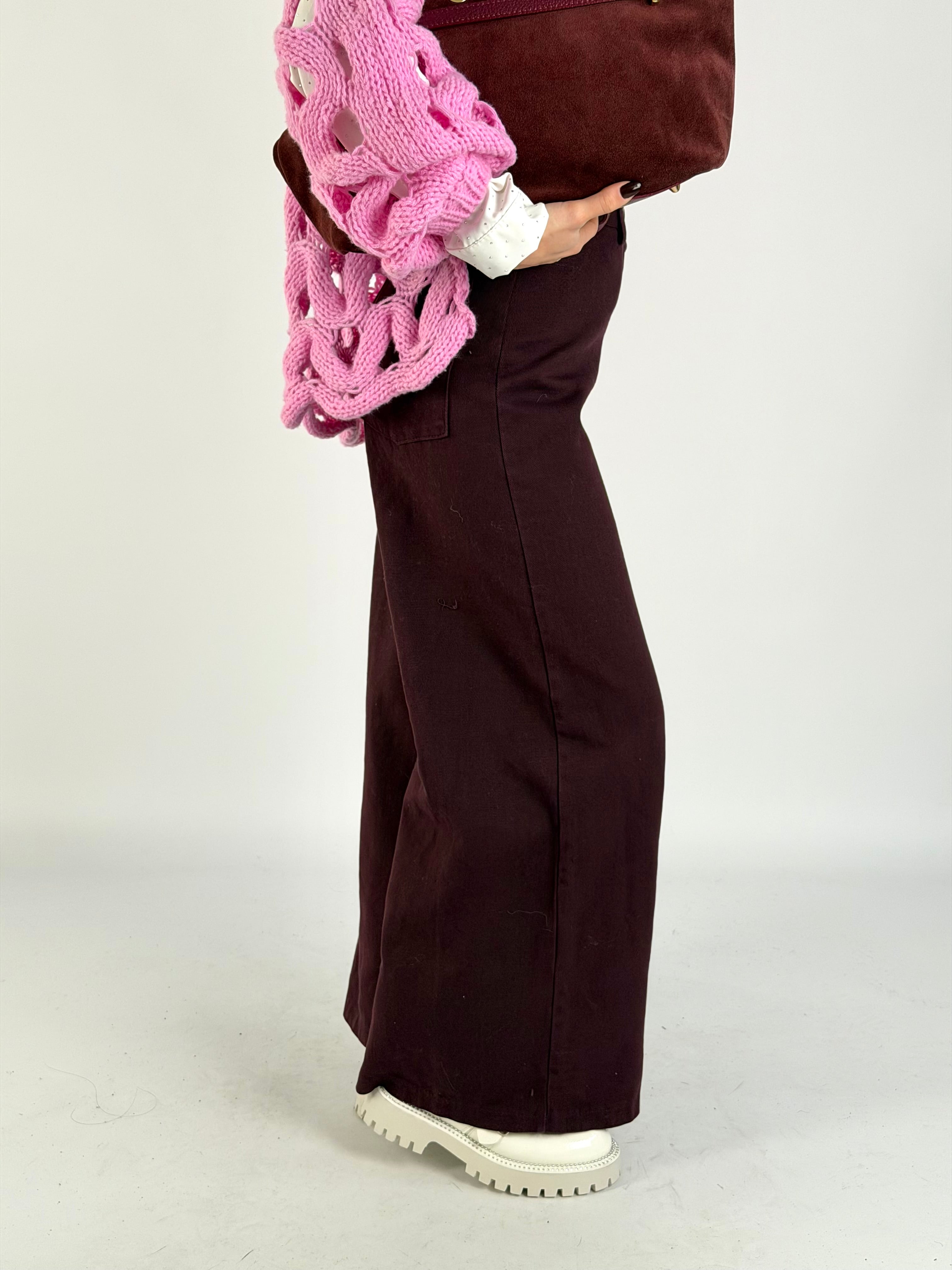 Pantalone Micol bordeaux