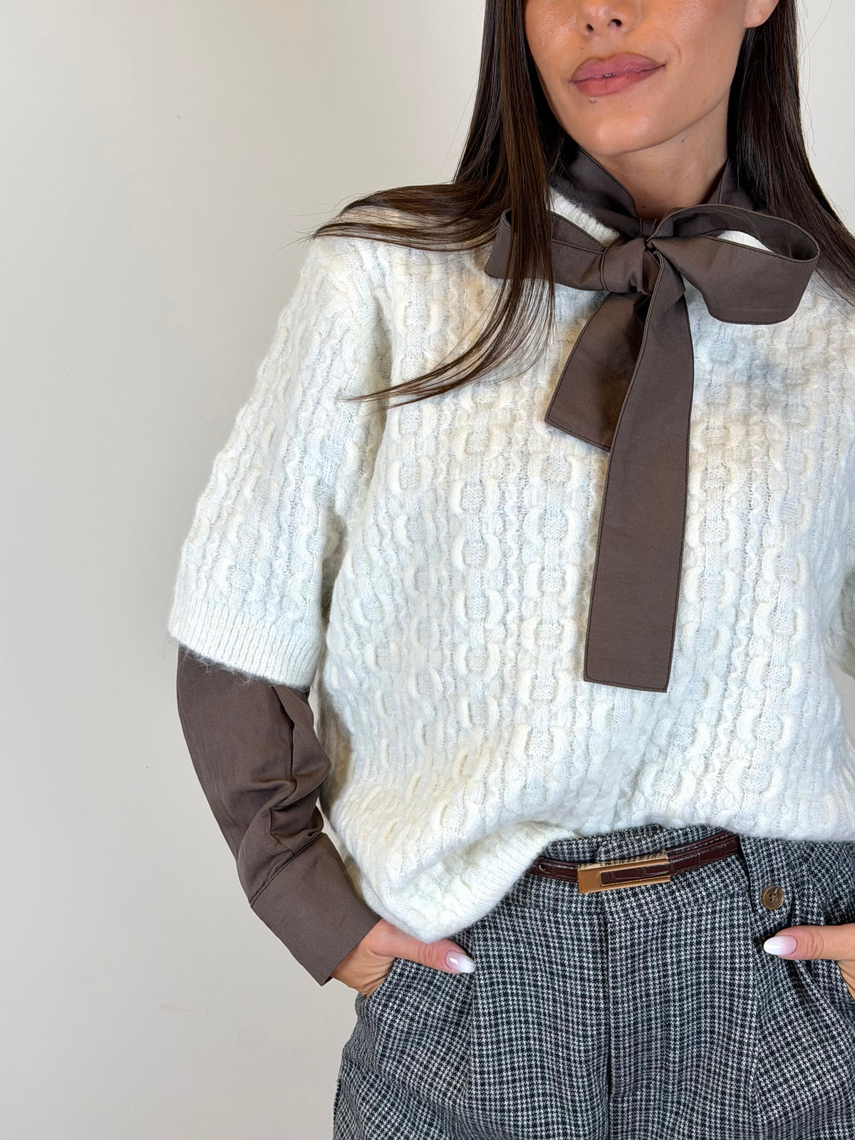 Maglia Retro bianca