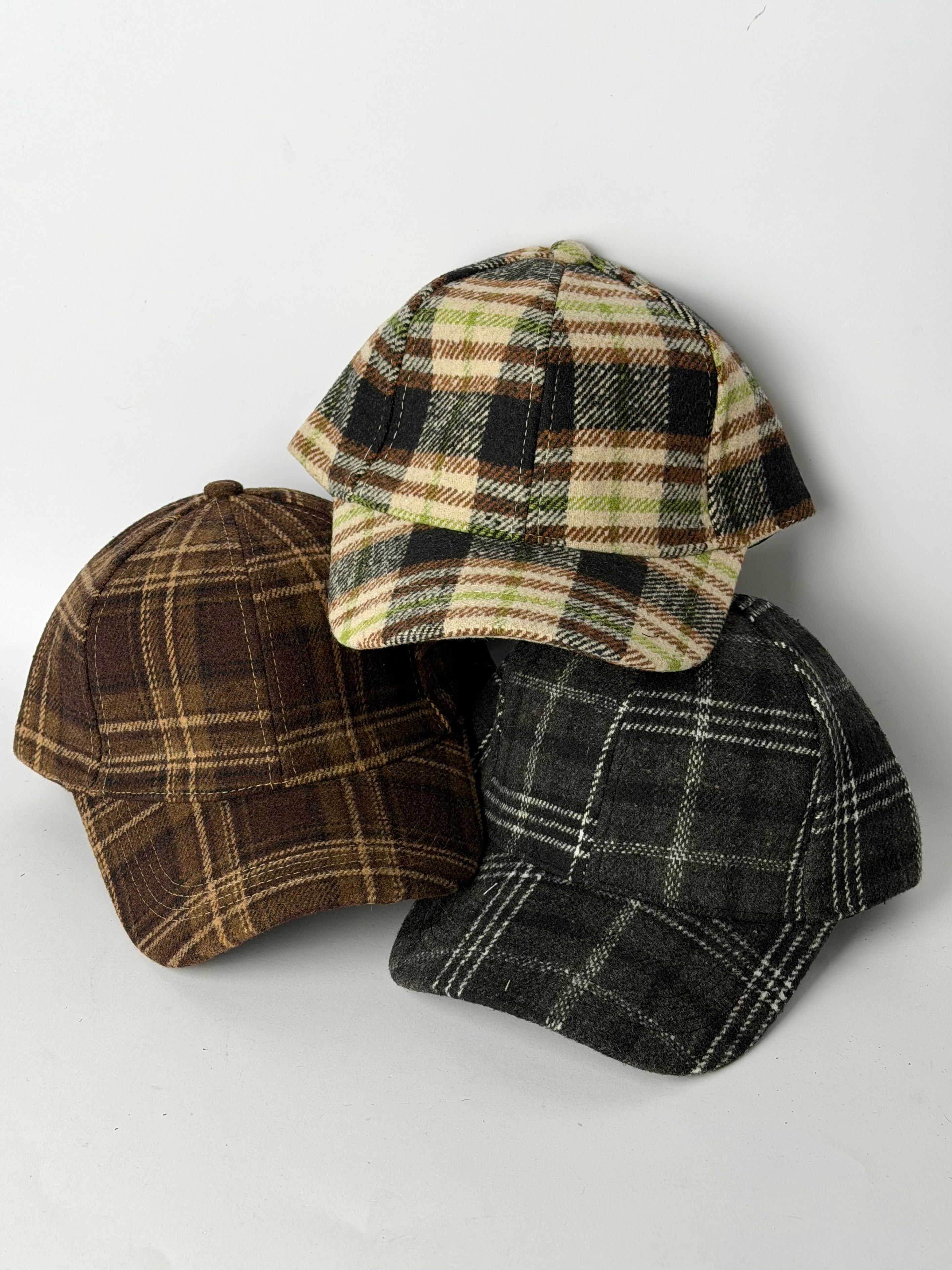 Capello visiera check - 3 colori